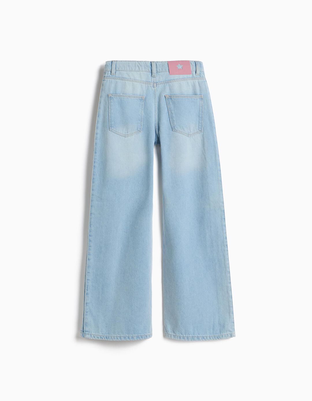 Cal&ccedil;as De Ganga 'Wide Leg', Menina, Azul