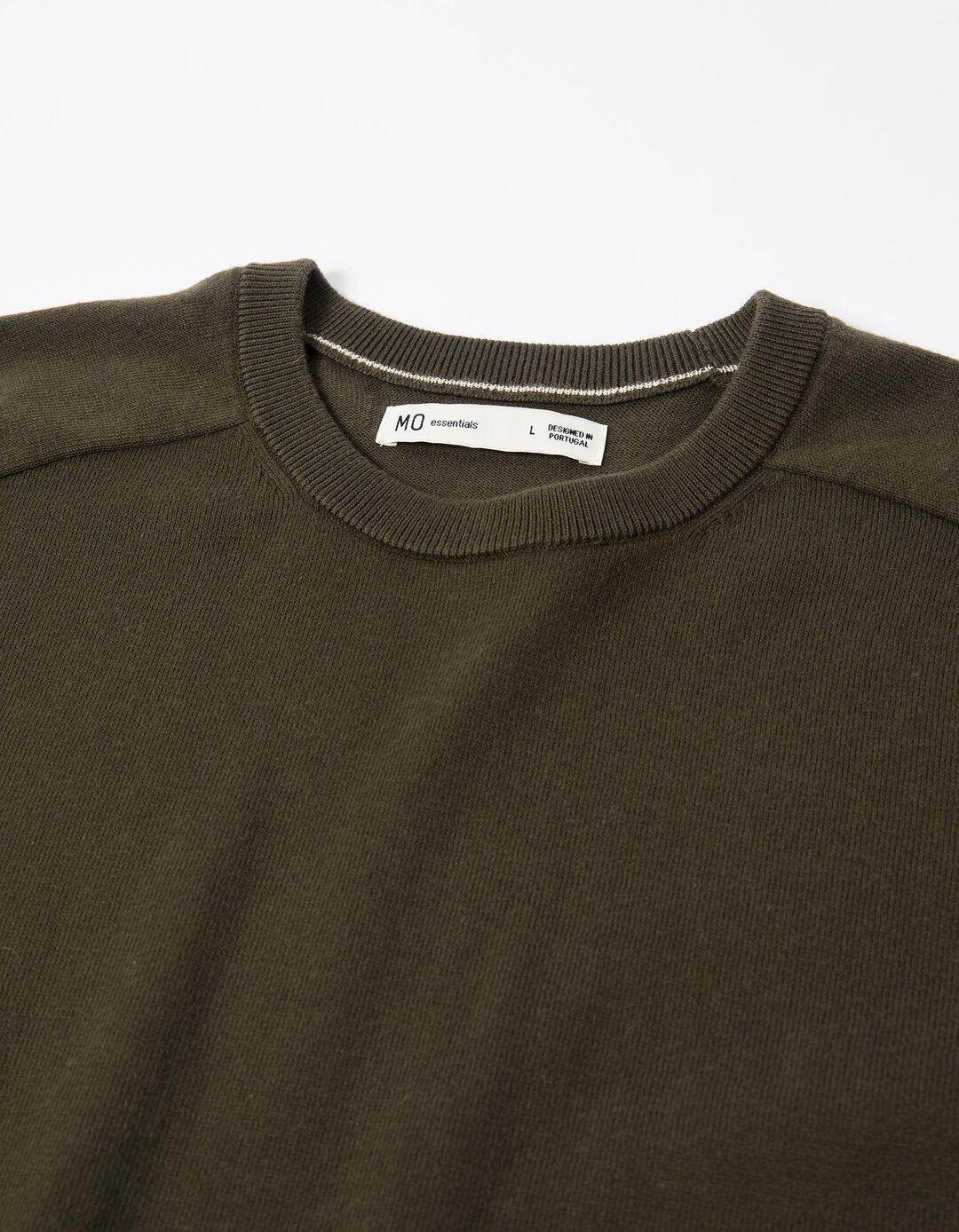 Camisola com Caxemira, Homem, Verde Escuro