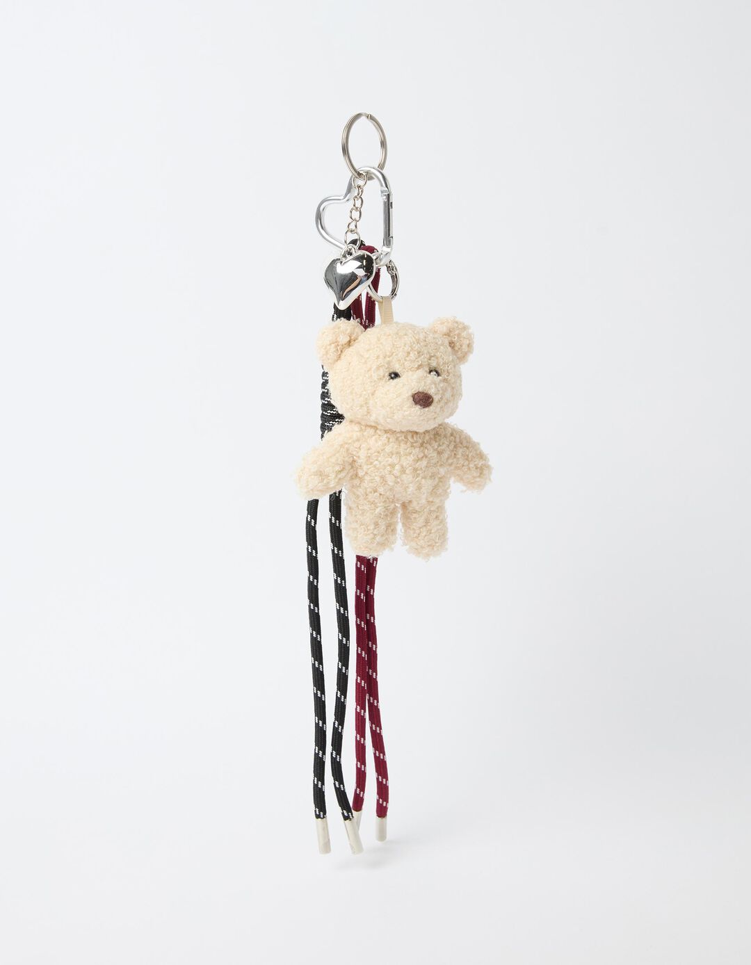 Porta-Chaves Charm Urso, Mulher, Bege
