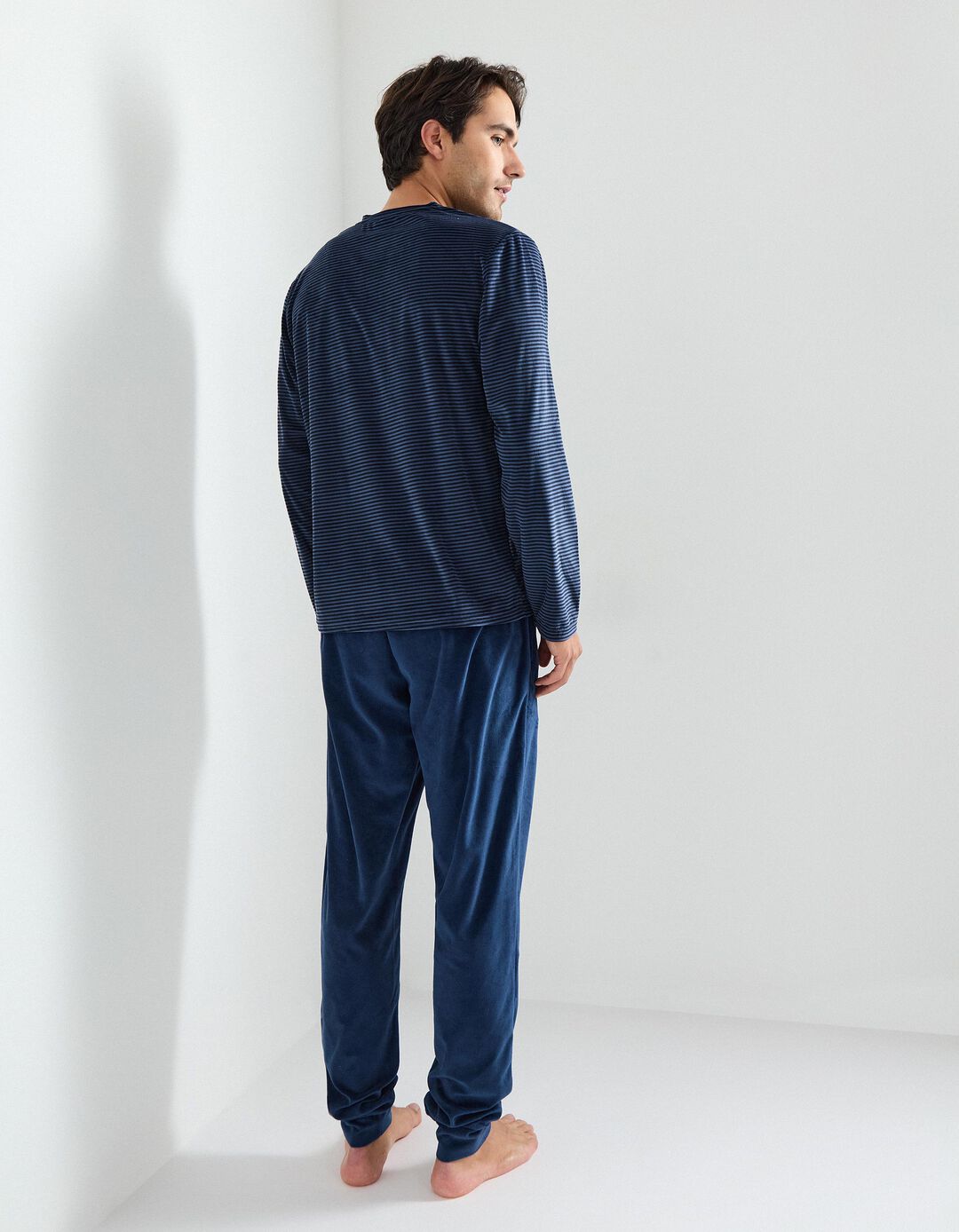 Pijama, Homem, Azul 