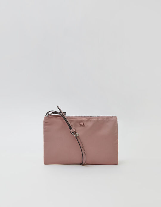 Nylon Crossbody Bag, Pink