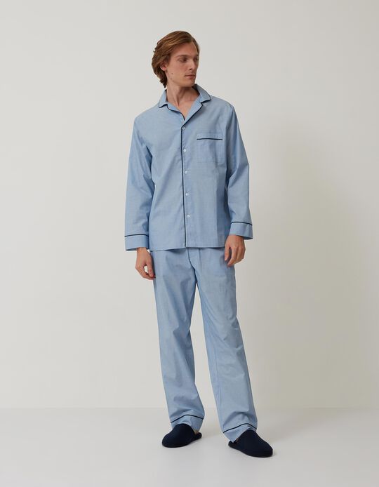 Pijama Camiseiro, Homem, Azul