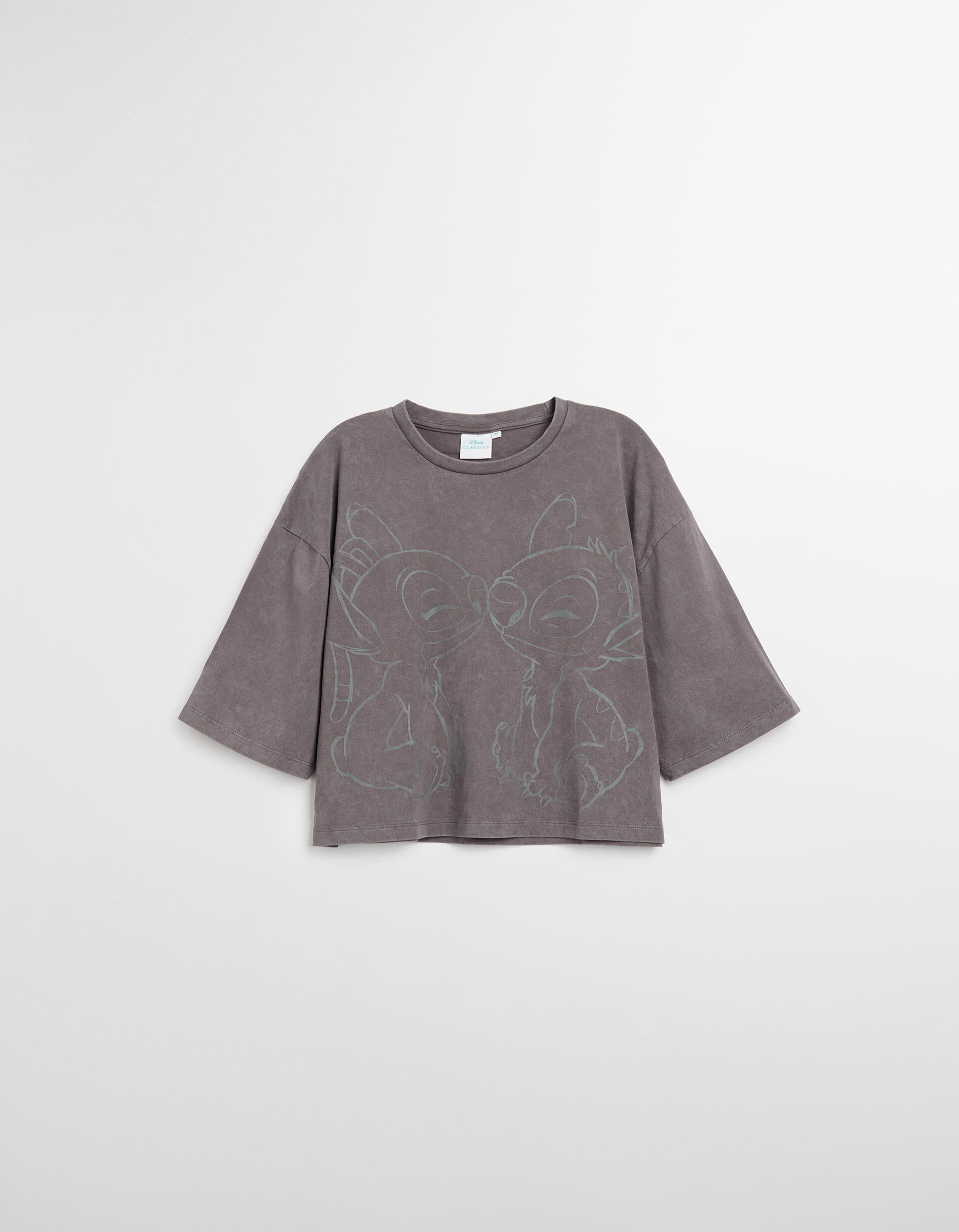 Comprar Online T-shirt 'Stitch' &copy;Disney, Mulher, Cinzento 