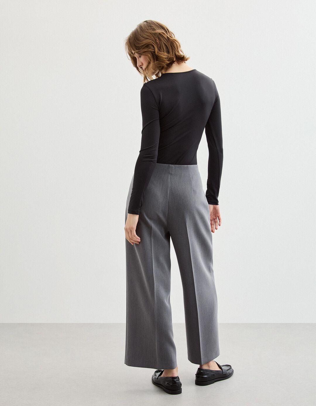 Cal&ccedil;as Culotte, Mulher, Cinzento