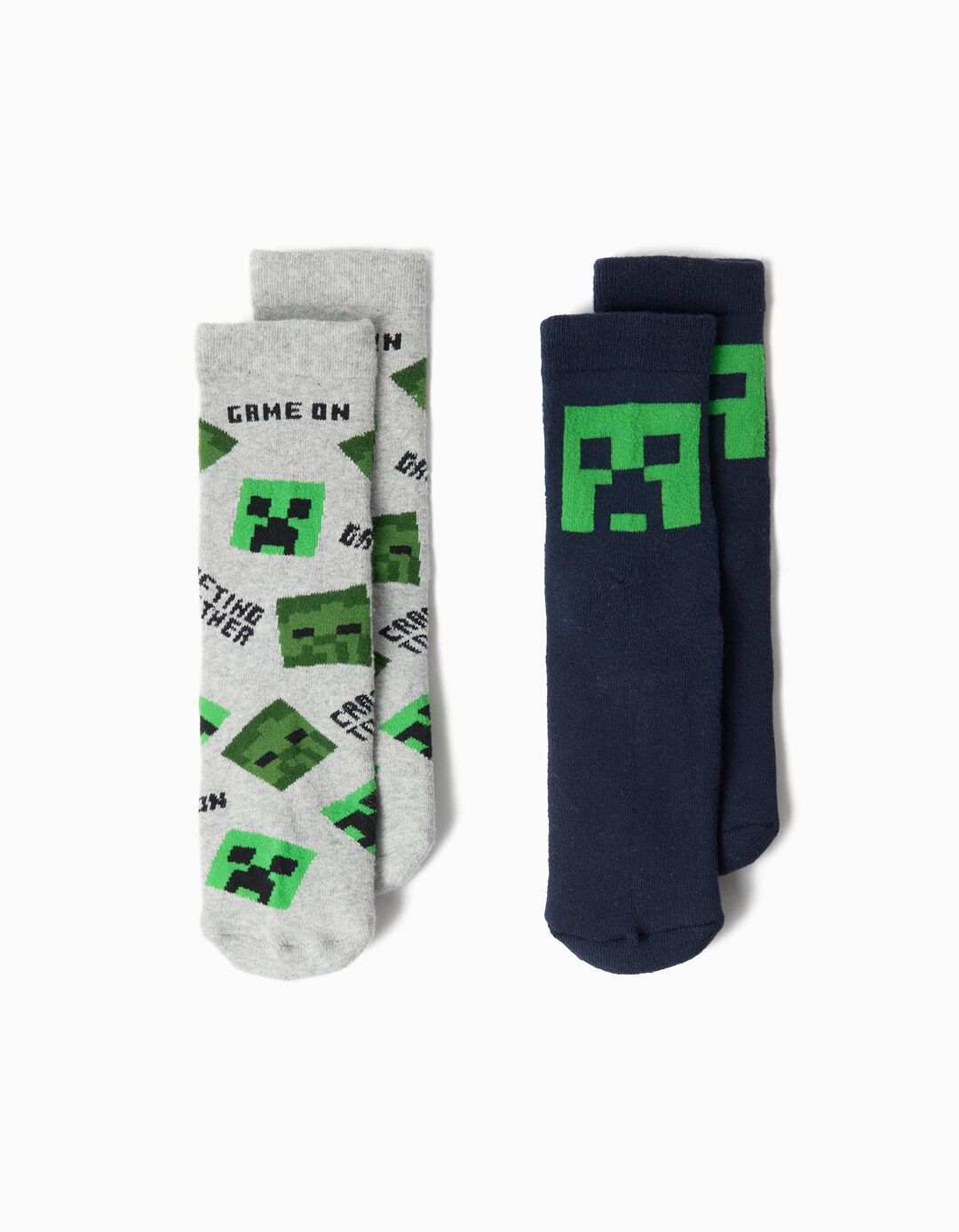 Pack 2 Pares De Meias 'Minecraft', Menino, Multicolor