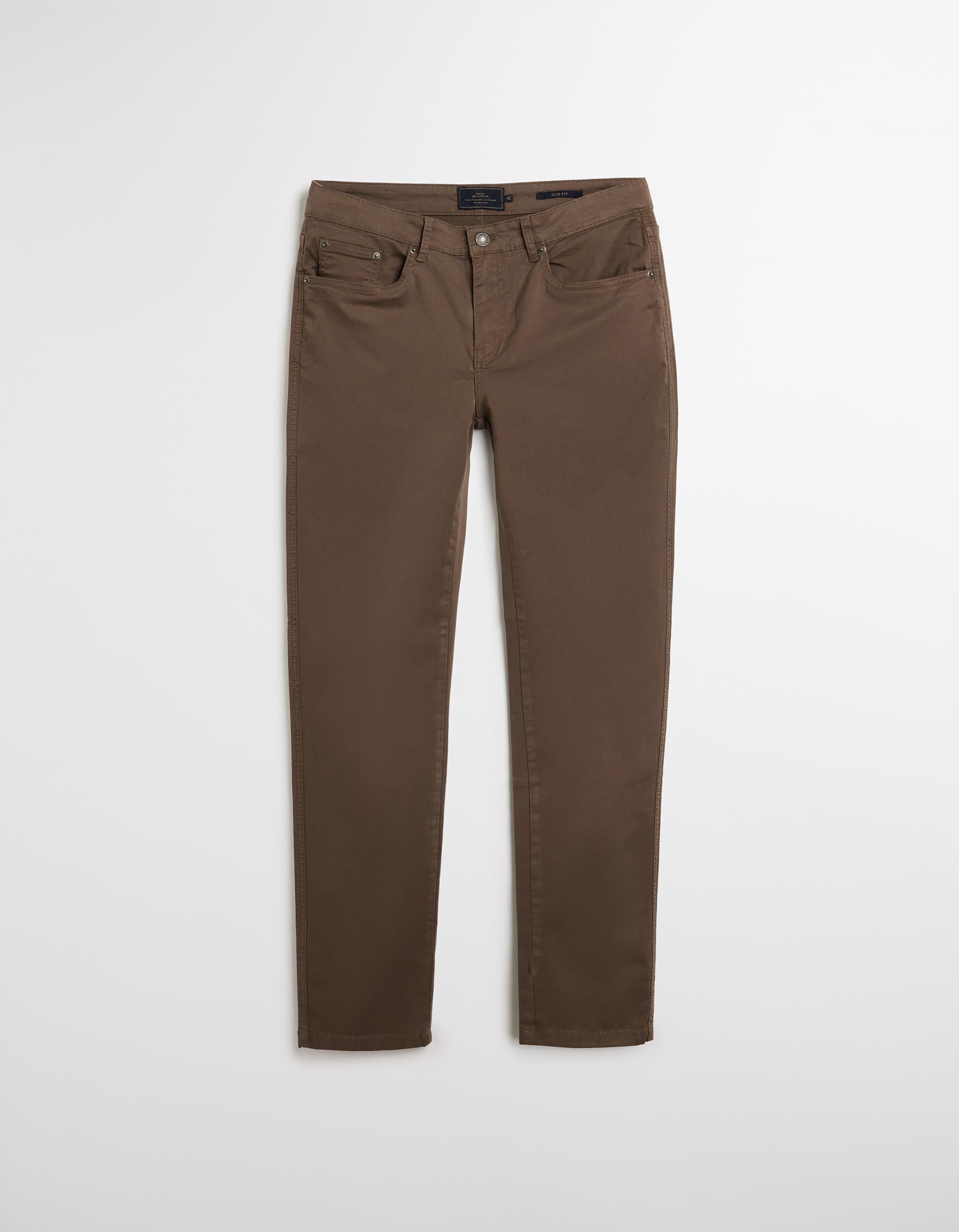 Comprar Online Cal&ccedil;as 'Slim Fit', Homem, Castanho 