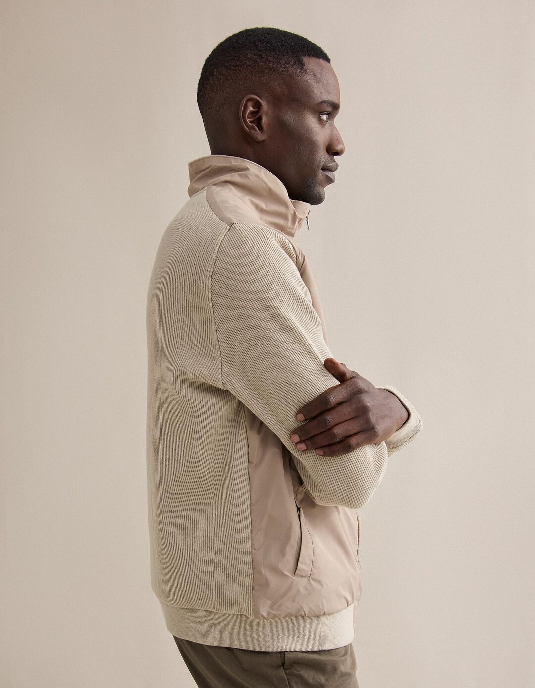 Casaco, Homem, Bege Escuro