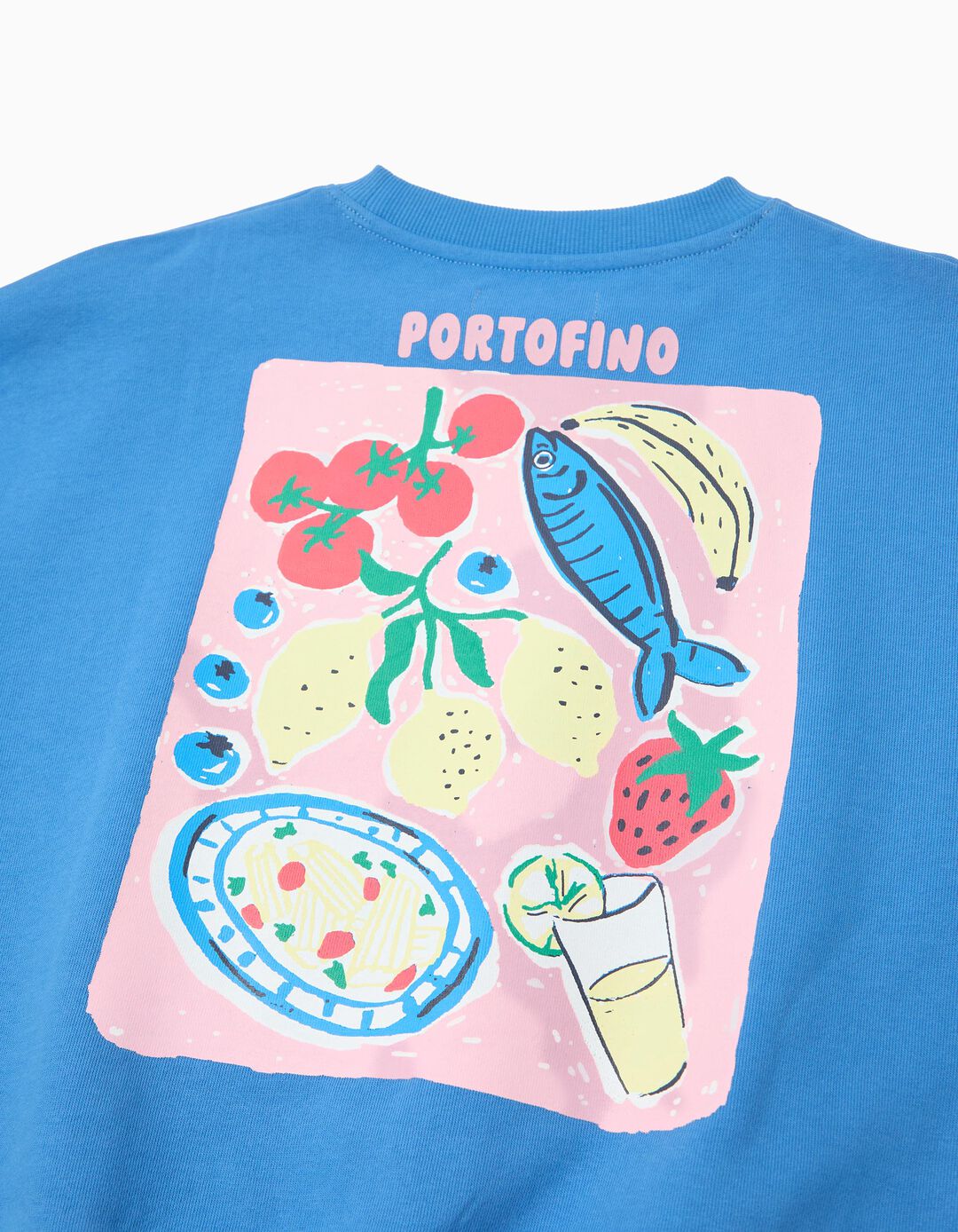 Sweatshirt de Felpa, Menina, Azul