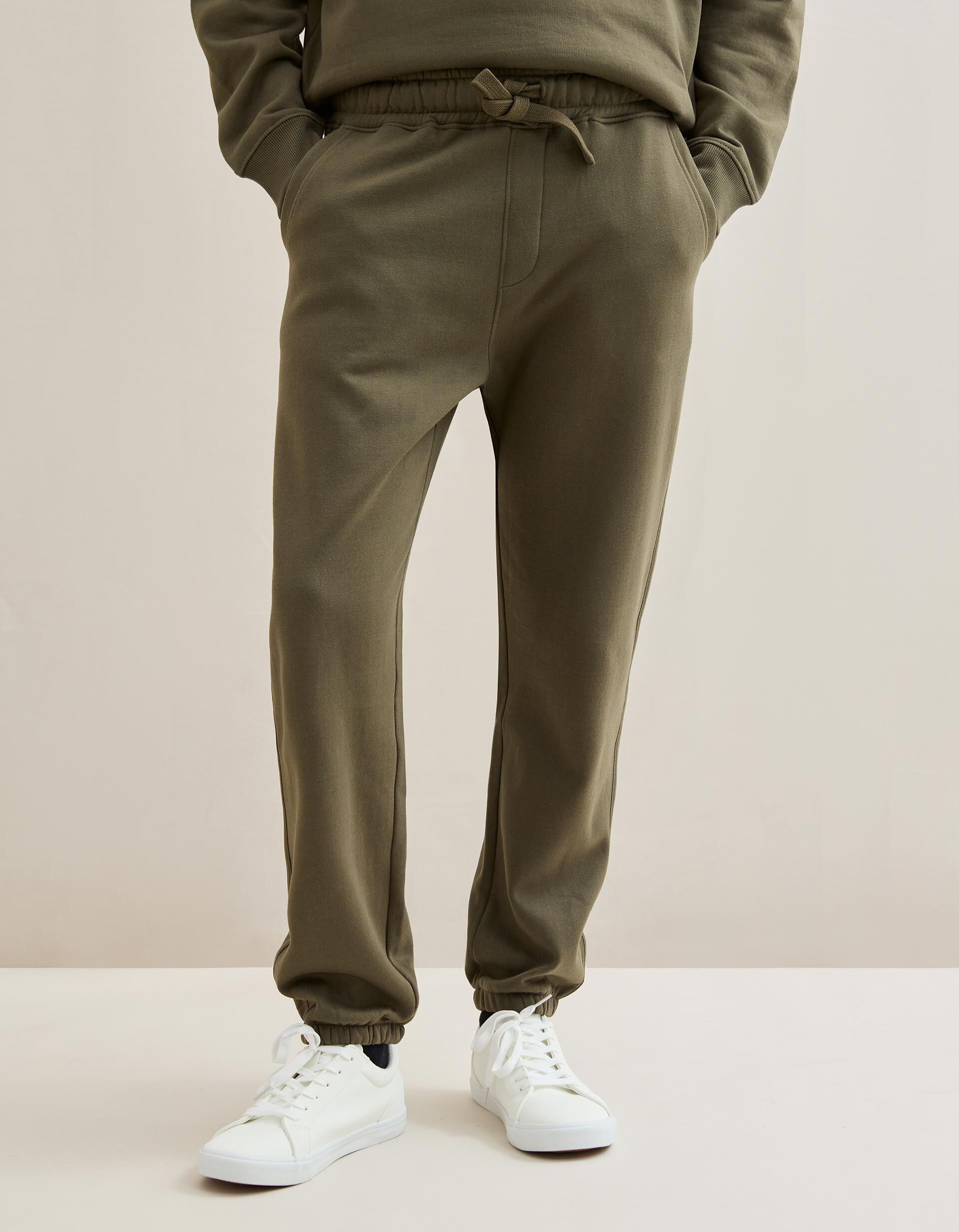 Comprar Online Cal&ccedil;as Jogging de Felpa, Homem, Verde Escuro