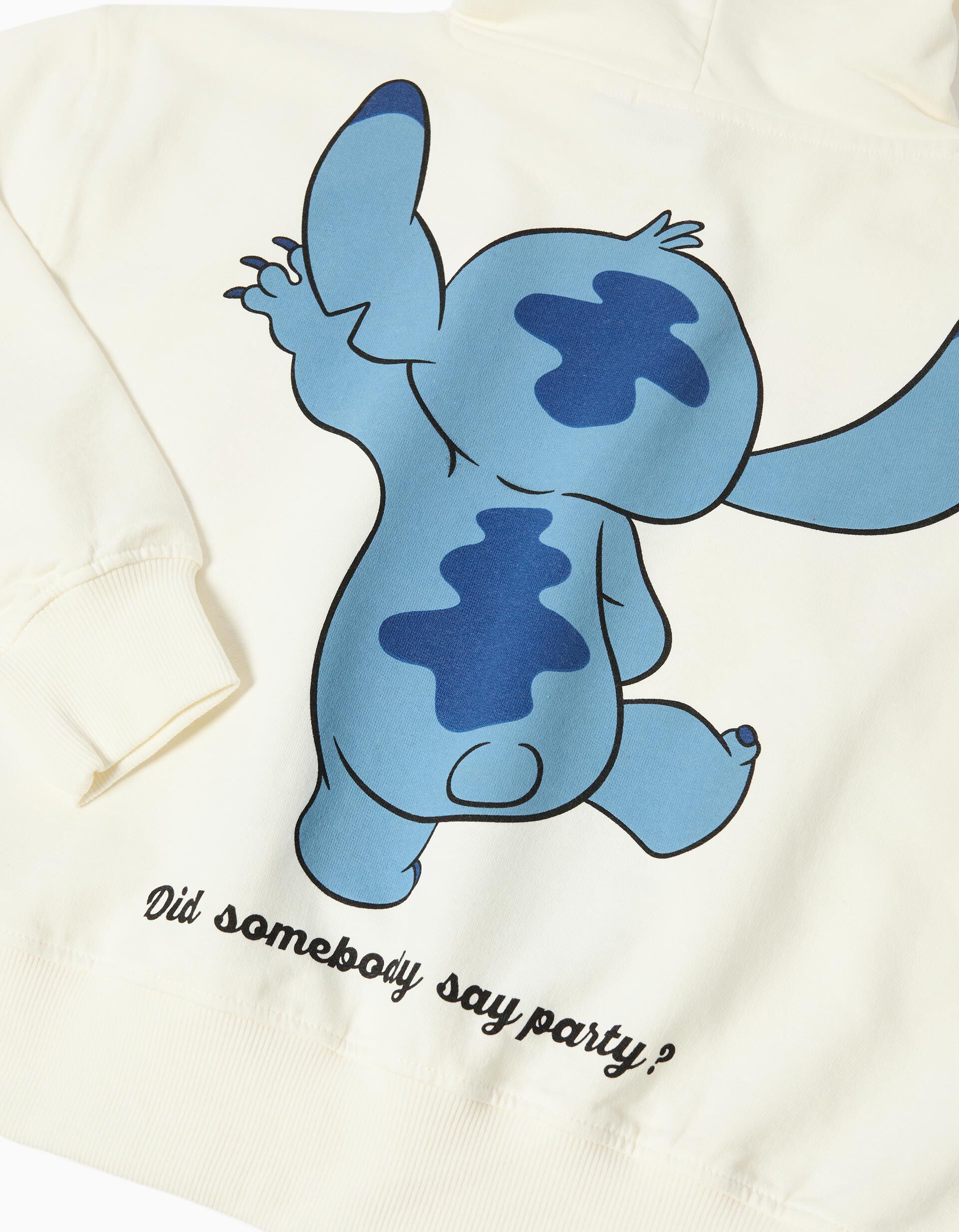 Comprar Online Sweatshirt de Felpa Capuz 'Stitch', Menina, Branco