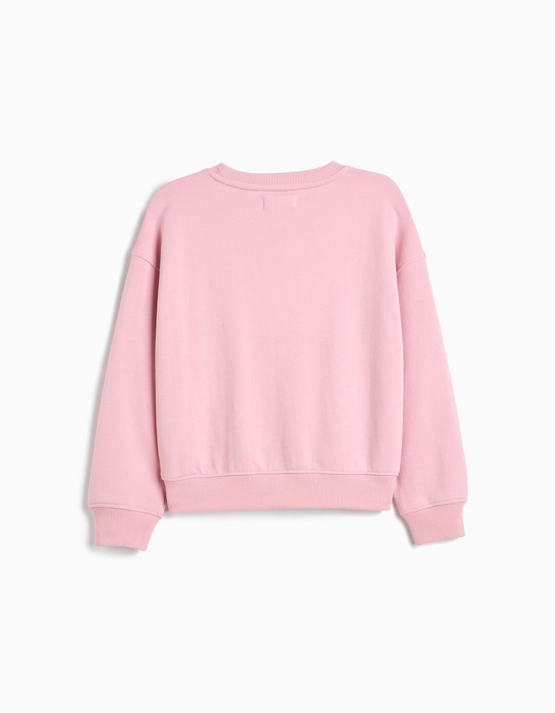 Sweatshirt Estampada, Menina, Rosa