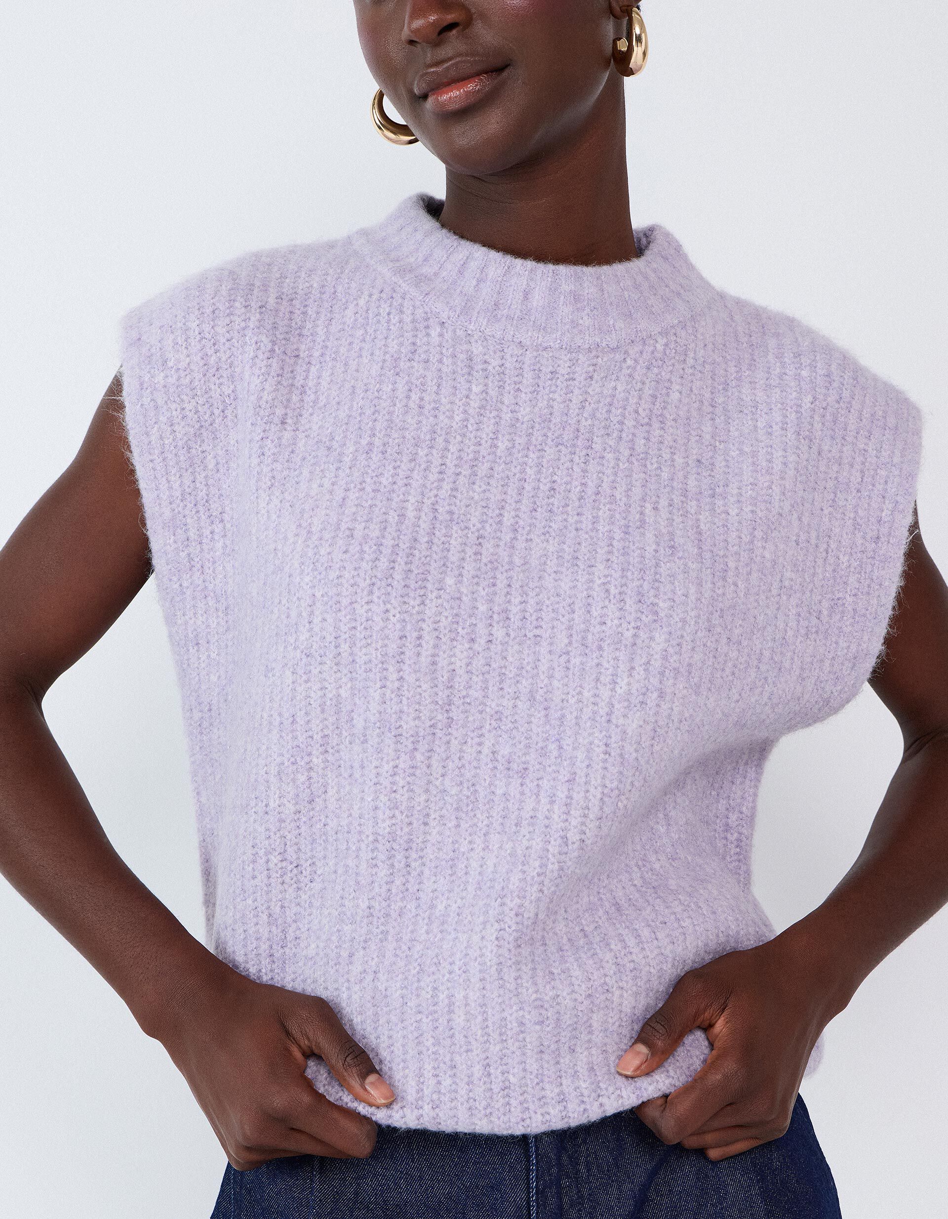 Comprar Online Colete De Malha, Mulher, Roxo Claro