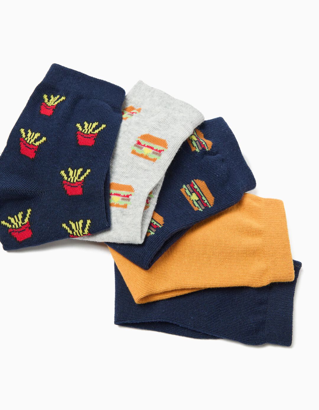 Pack 5 Pares de Meias, Menino, Multicor