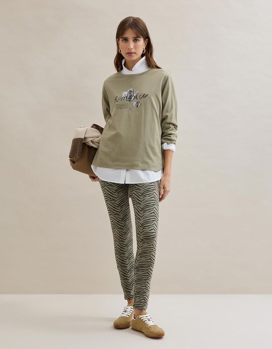 Comprar Online T-shirt Manga Comprida, Mulher, Verde