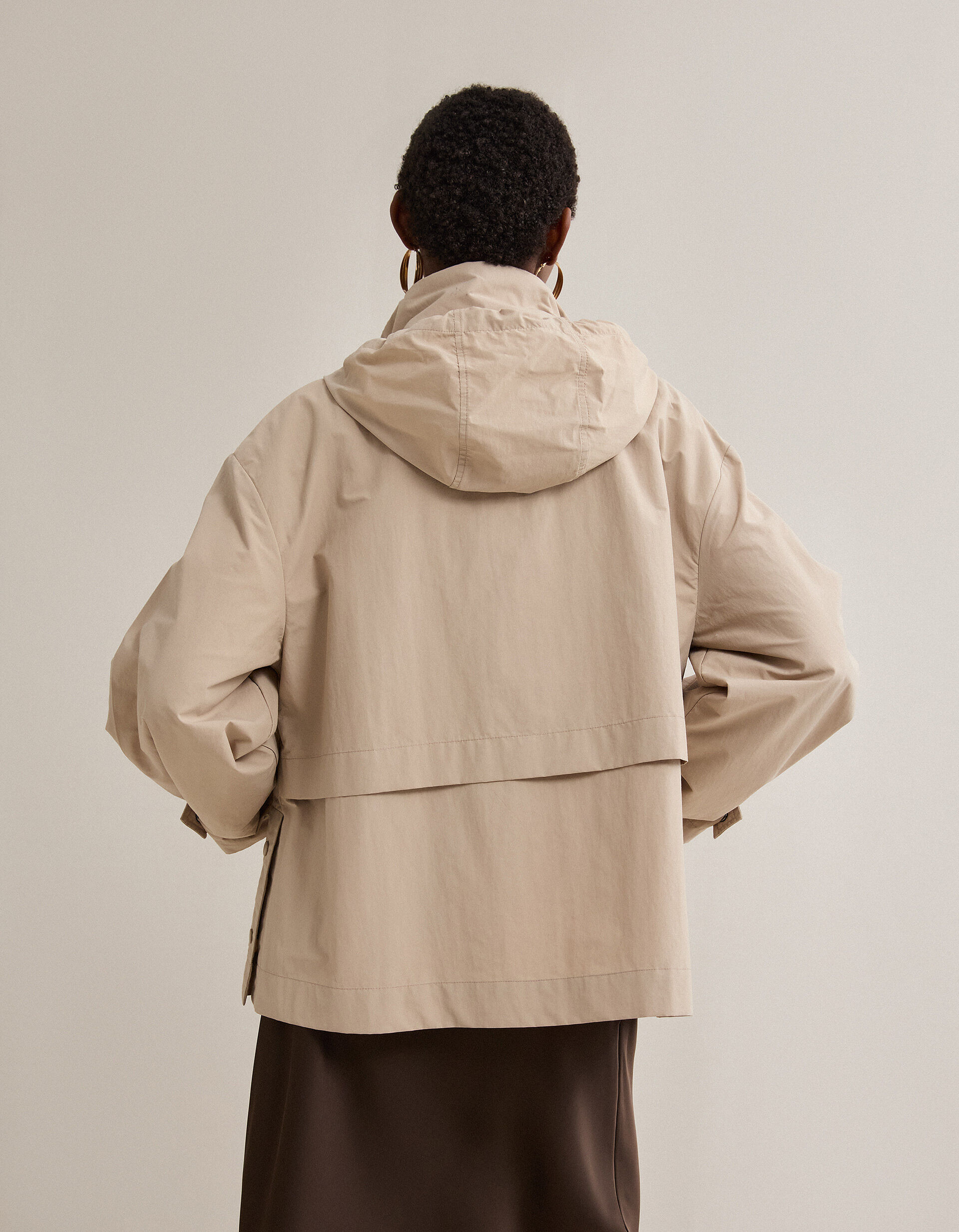 Comprar Online Parka Curta, Mulher, Bege