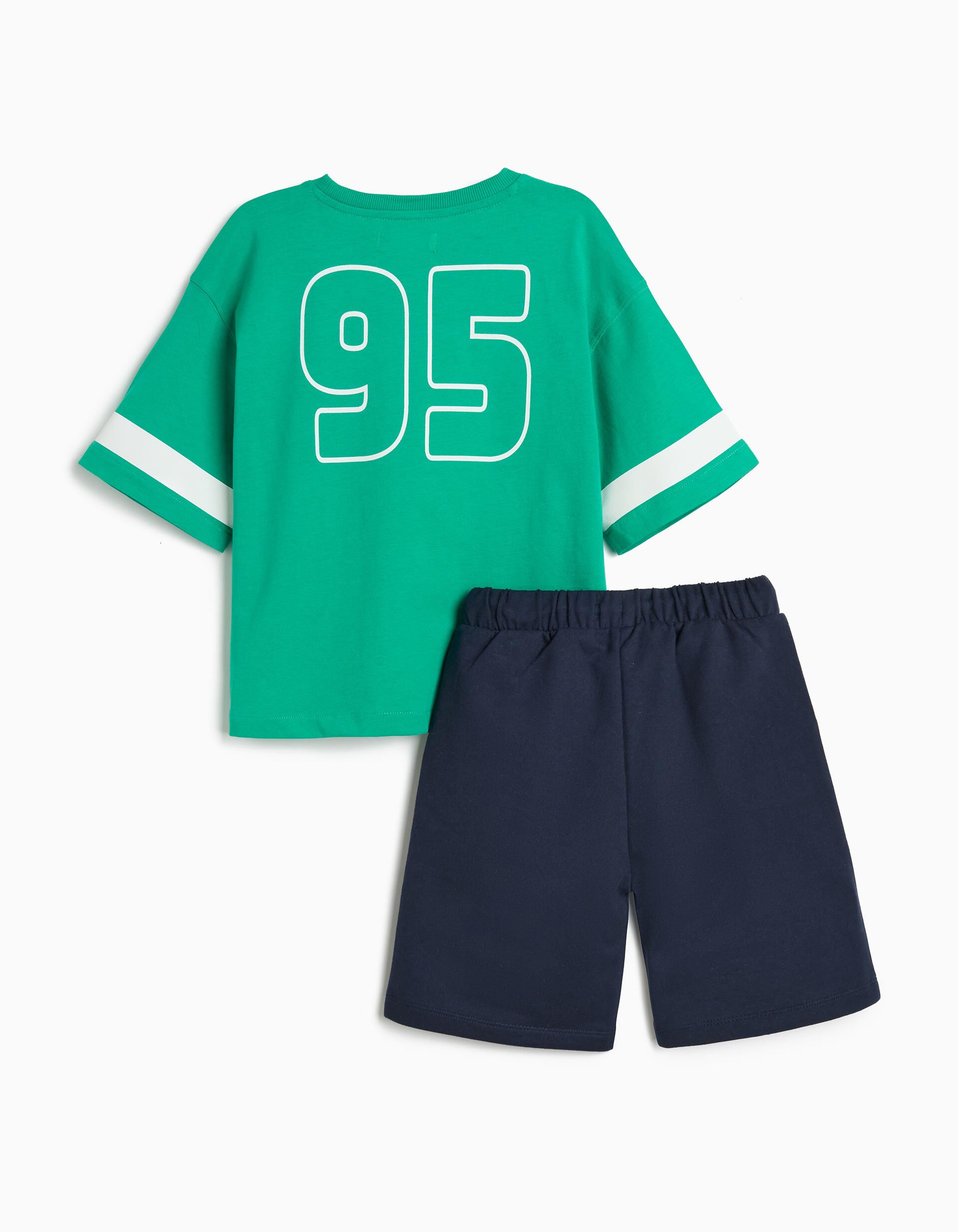 Comprar Online Conjunto T-shirt e Cal&ccedil;&otilde;es, Menino, Verde