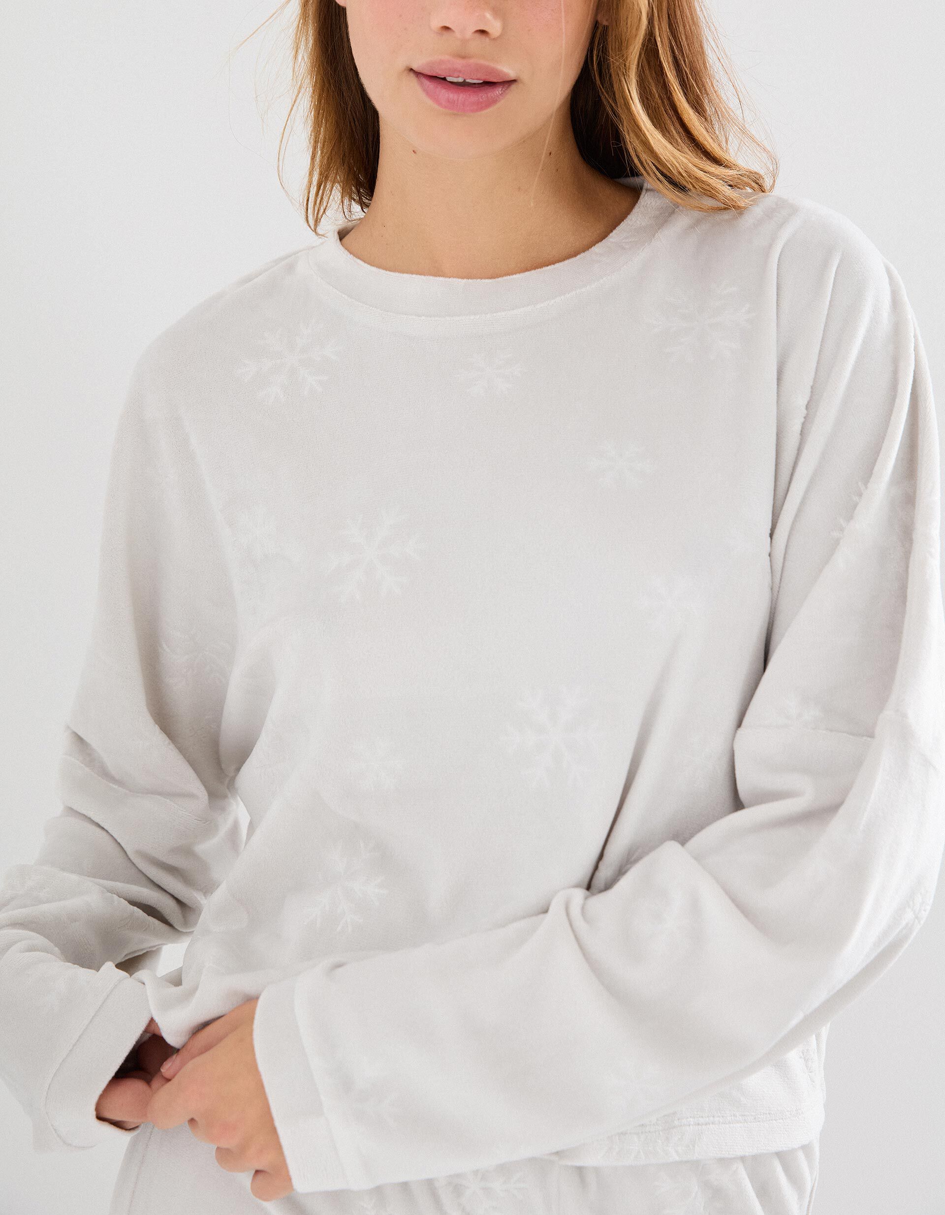 Comprar Online Pijama Veludo, Mulher, Cinzento Claro