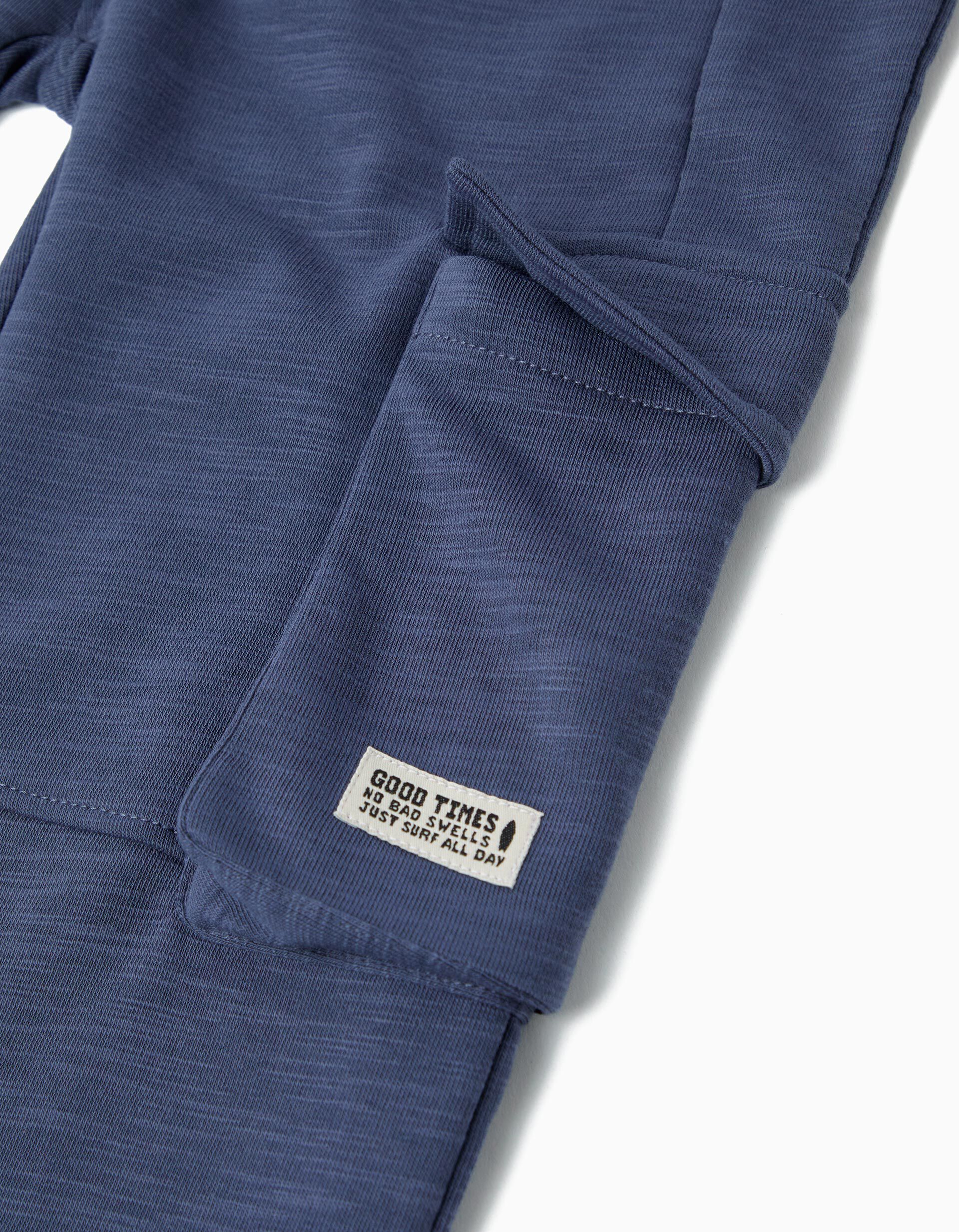 Comprar Online Cal&ccedil;as de Felpa, Menino, Azul Escuro