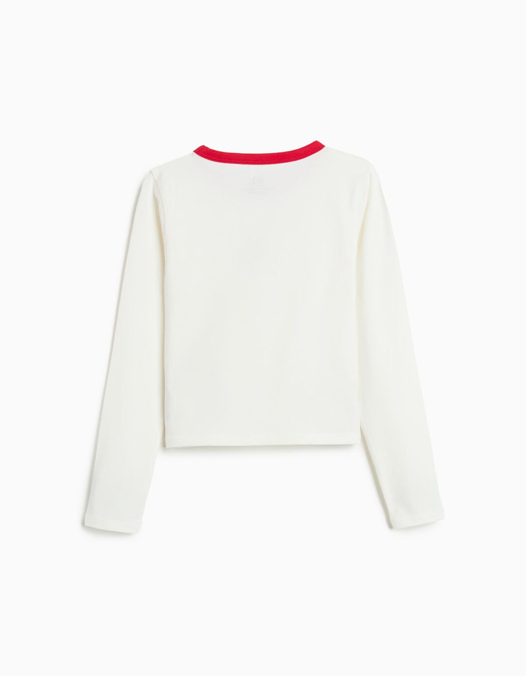 T-shirt de Manga Comprida, Menina, Cru