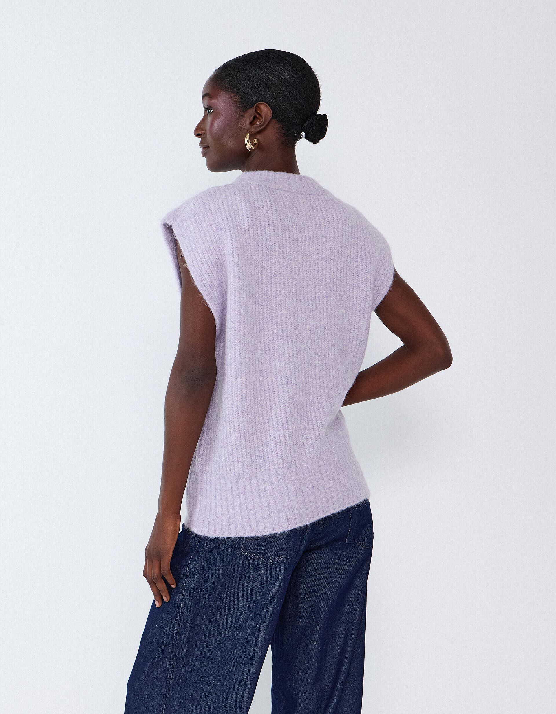 Comprar Online Colete De Malha, Mulher, Roxo Claro