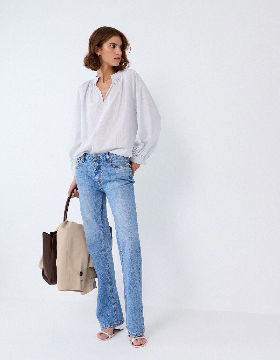 Cal&ccedil;as De Ganga Bootcut, Mulher, Azul
