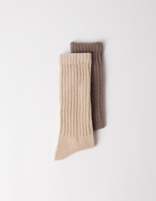 Comprar Online Pack 2 Pares De Meias, Mulher, Castanho