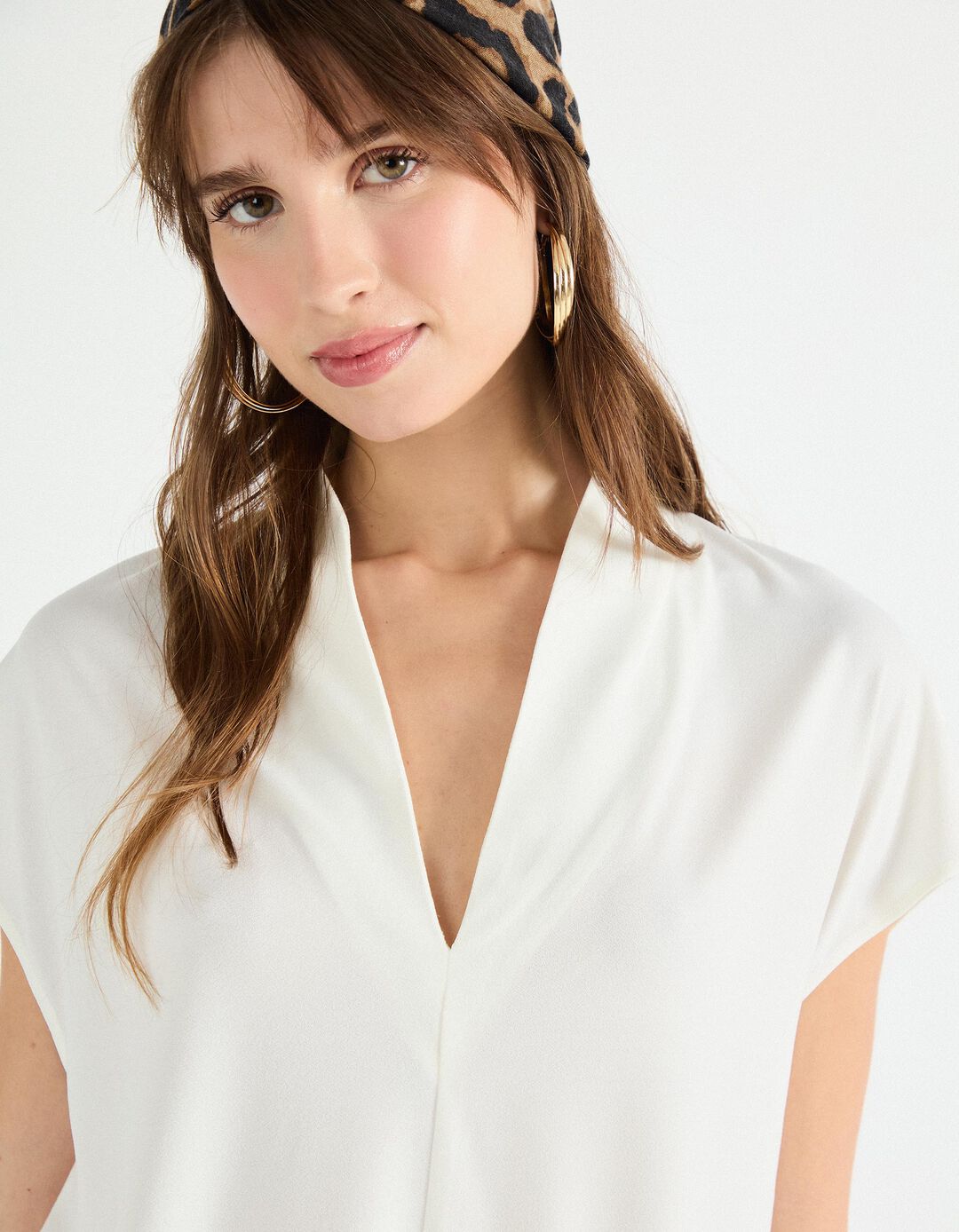 Blusa, Mulher, Bege Claro 