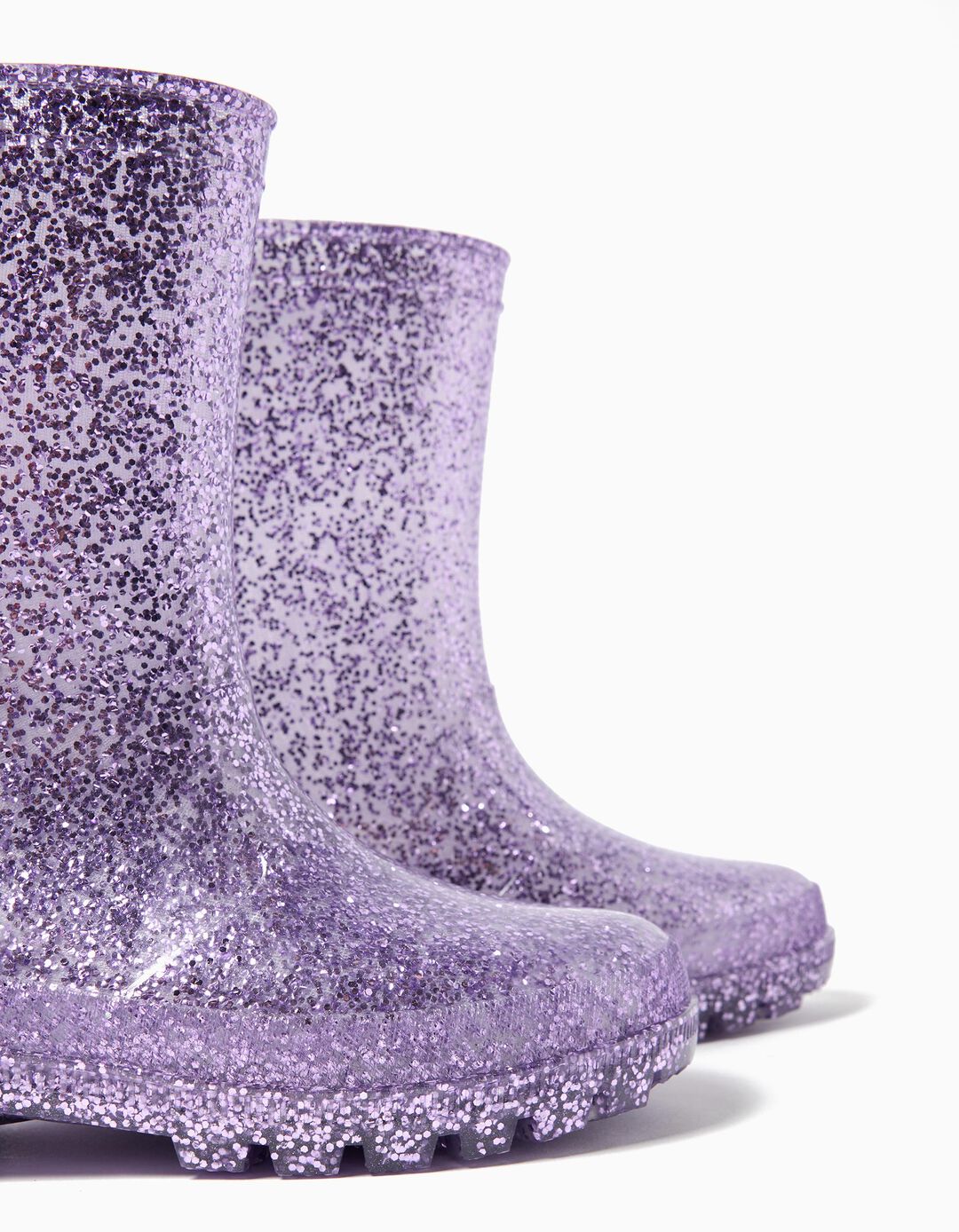 Galochas Glitter, Menina, Roxo Claro