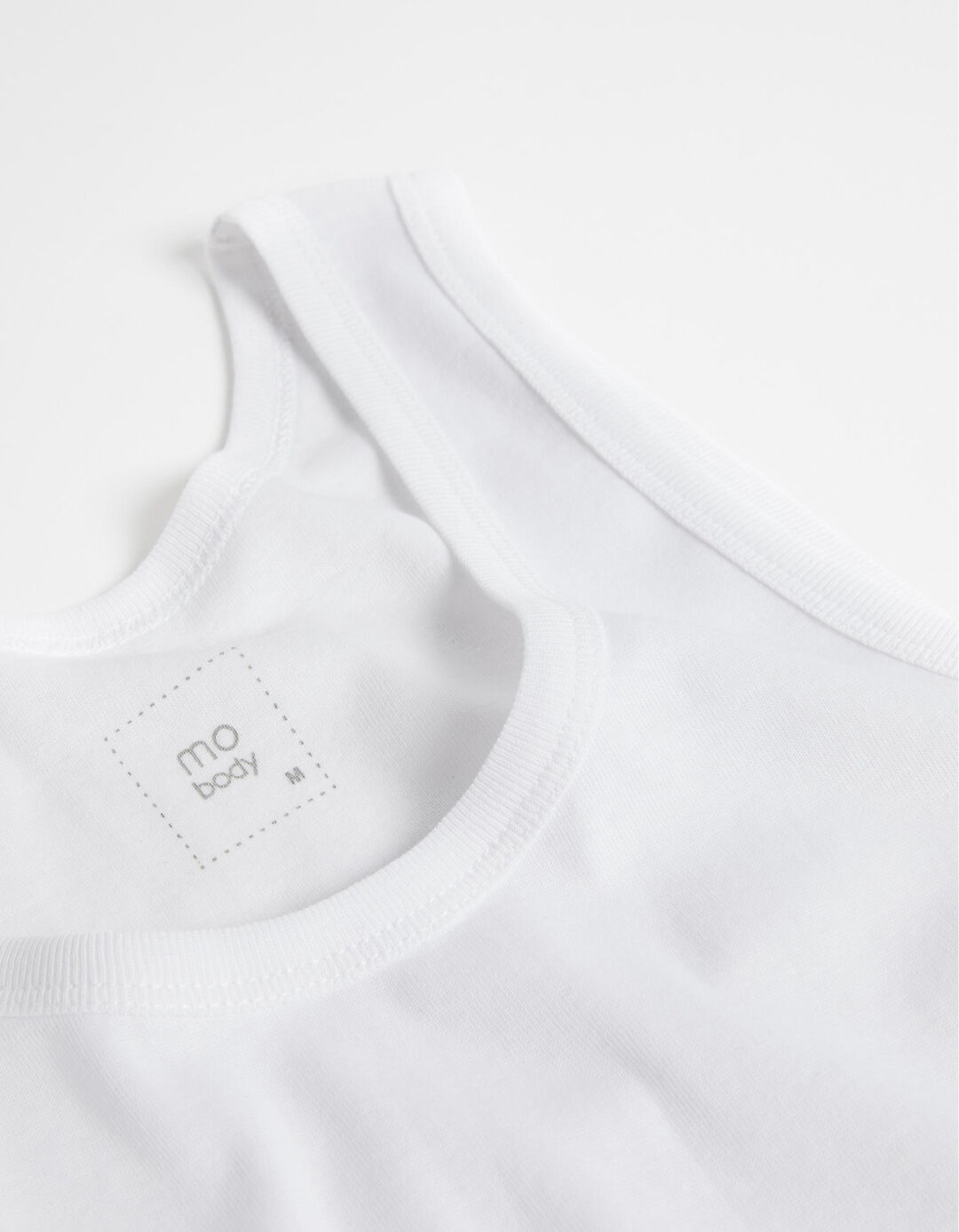 2 Sleeveless Undershirts Pack, Men, White