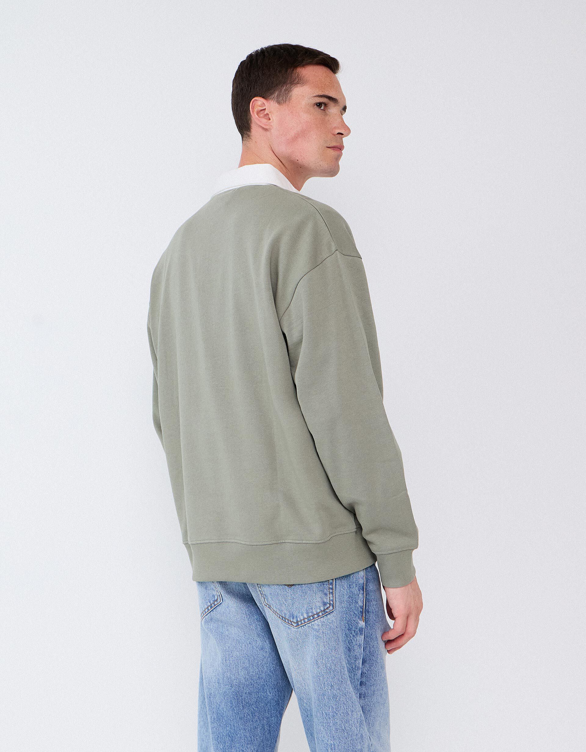 Comprar Online Camisola Com Gola Polo, Homem, Verde