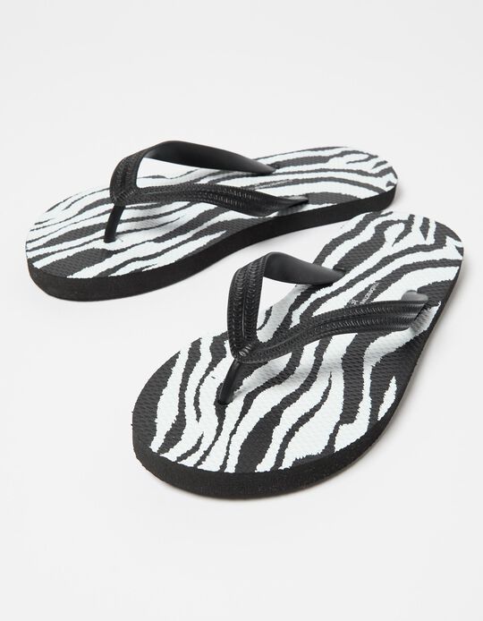Comprar Online Chinelos Animal Print, Mulher, Preto