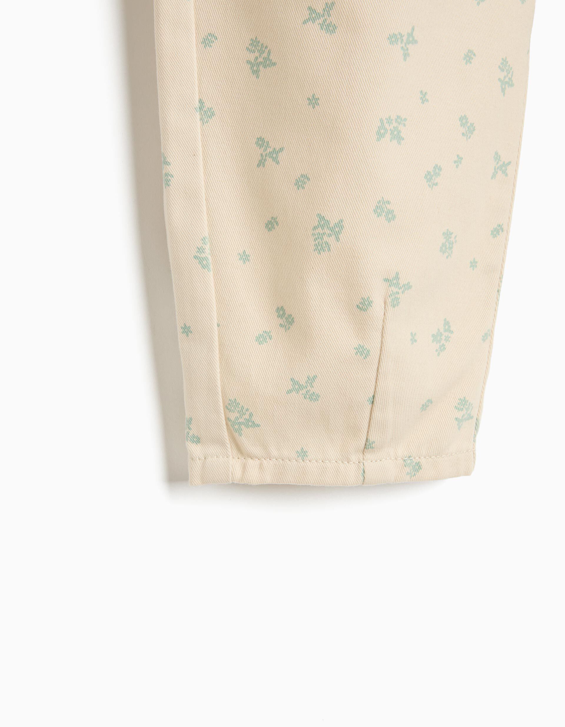 Comprar Online Cal&ccedil;as Paperbag Estampadas, Menina, Bege Claro