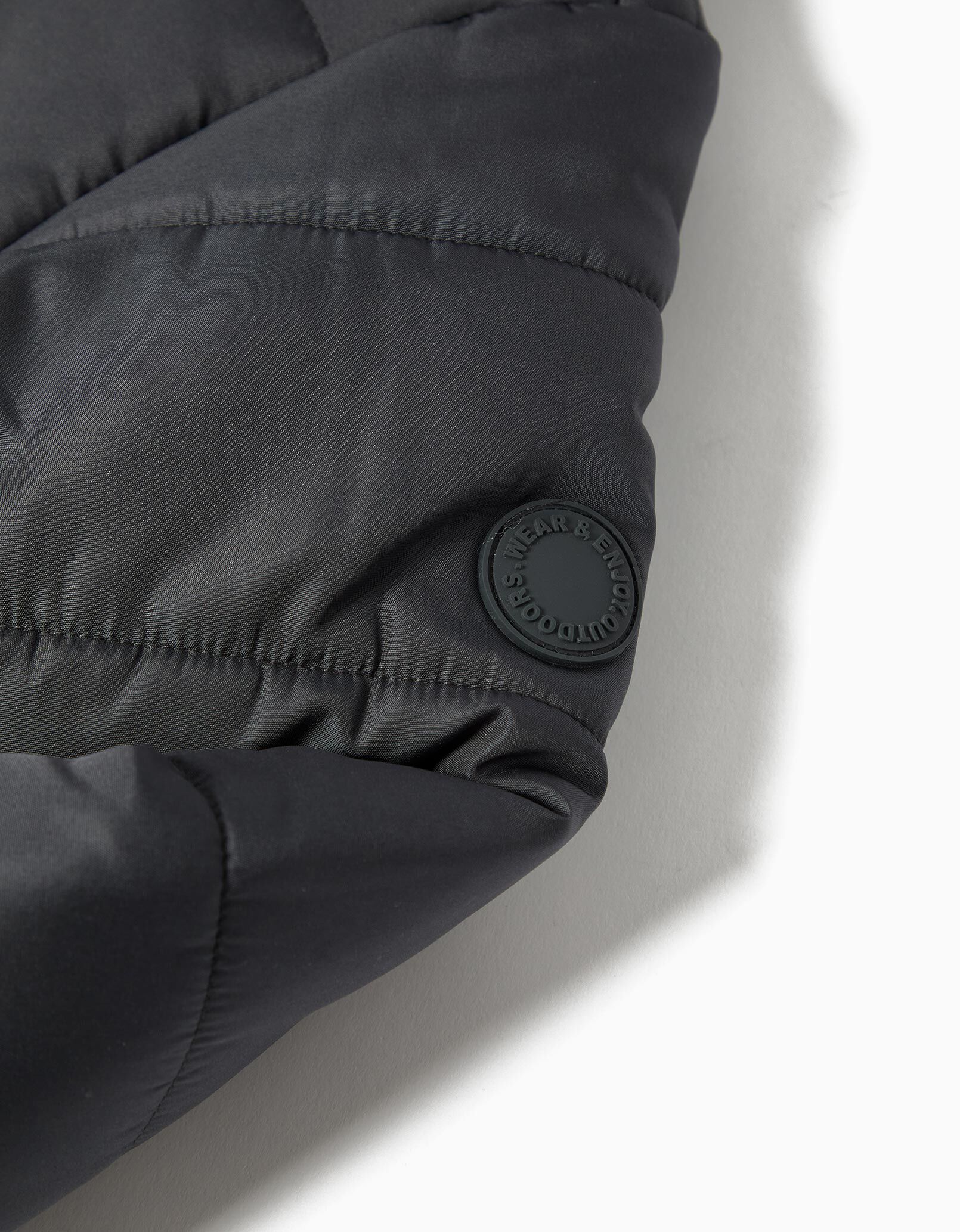 Comprar Online Casaco Acolchoado com Capuz, Menino, Cinzento Escuro