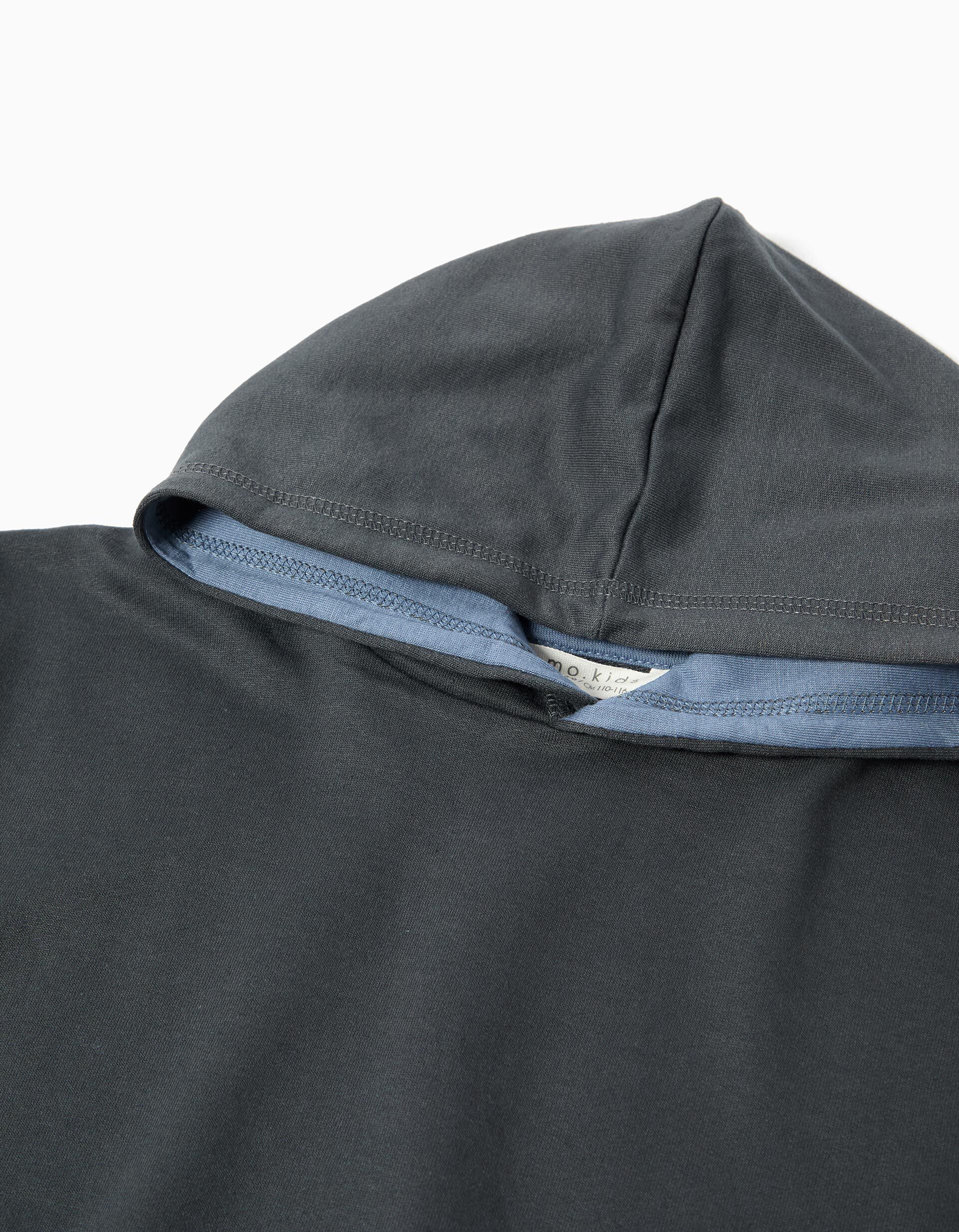 Comprar Online Sweatshirt com Capuz, Menino, Cinzento Escuro