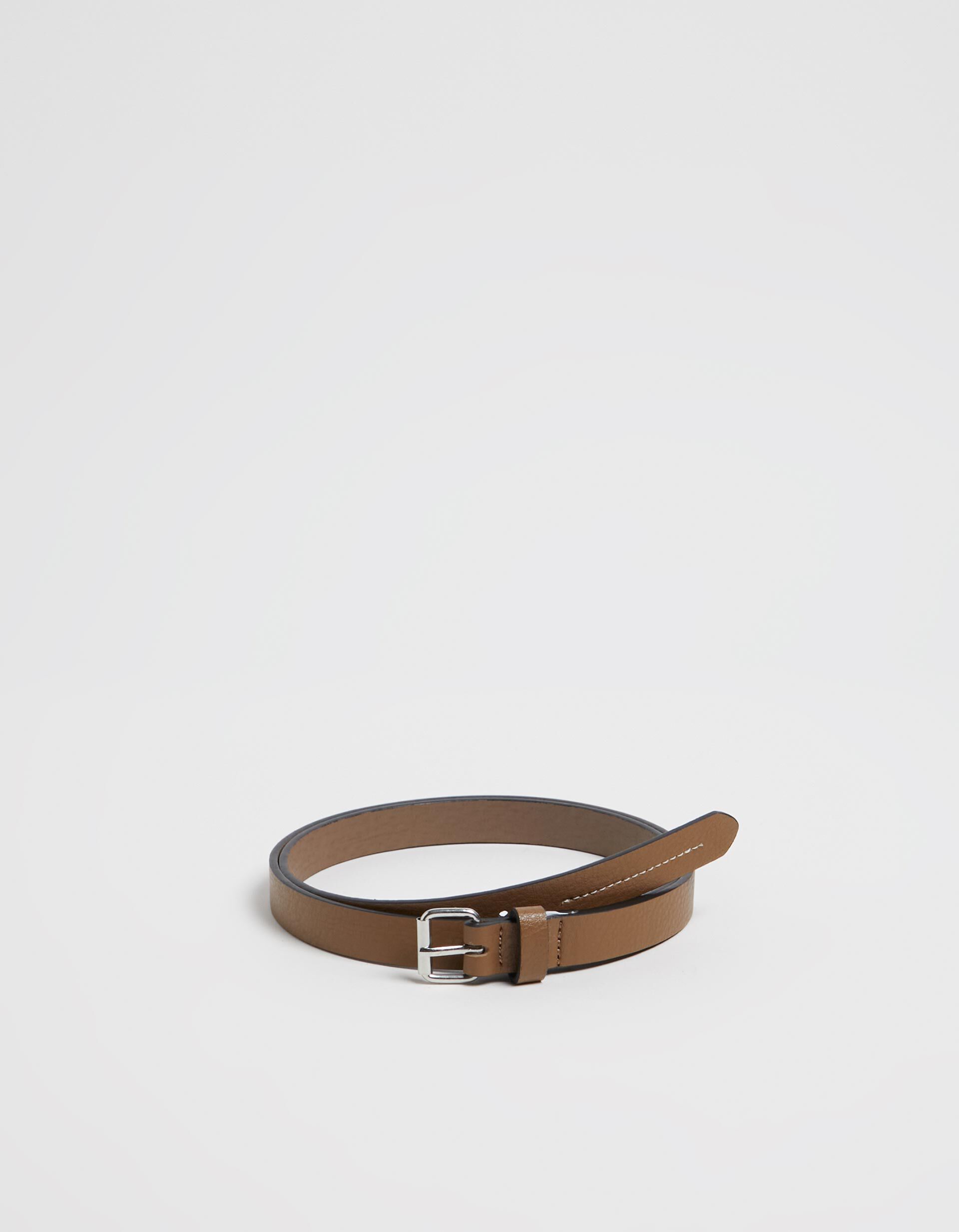 Comprar Online Belt with Zigzag Seams, Woman, Dark Beige