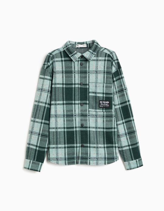 Comprar Online Camisa Xadrez, Menino, Verde Escuro