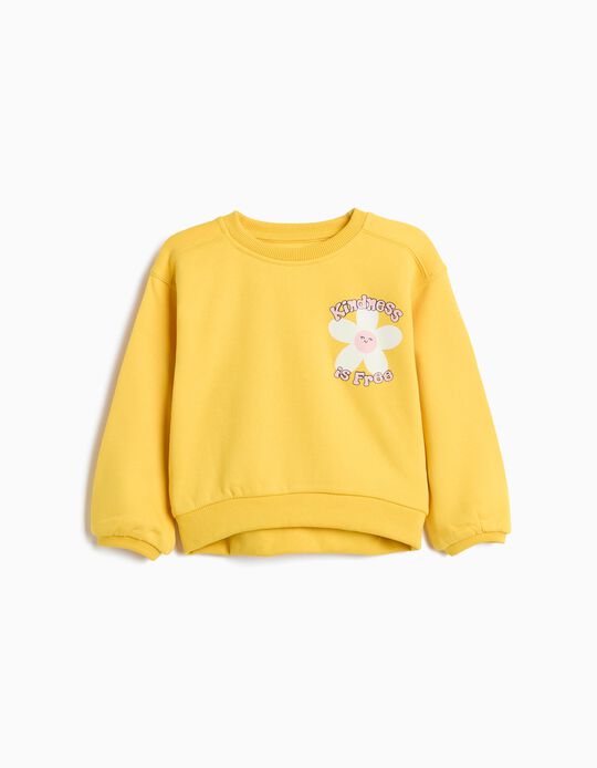 Comprar Online Sweatshirt De Felpa Estampada, Menina, Amarelo