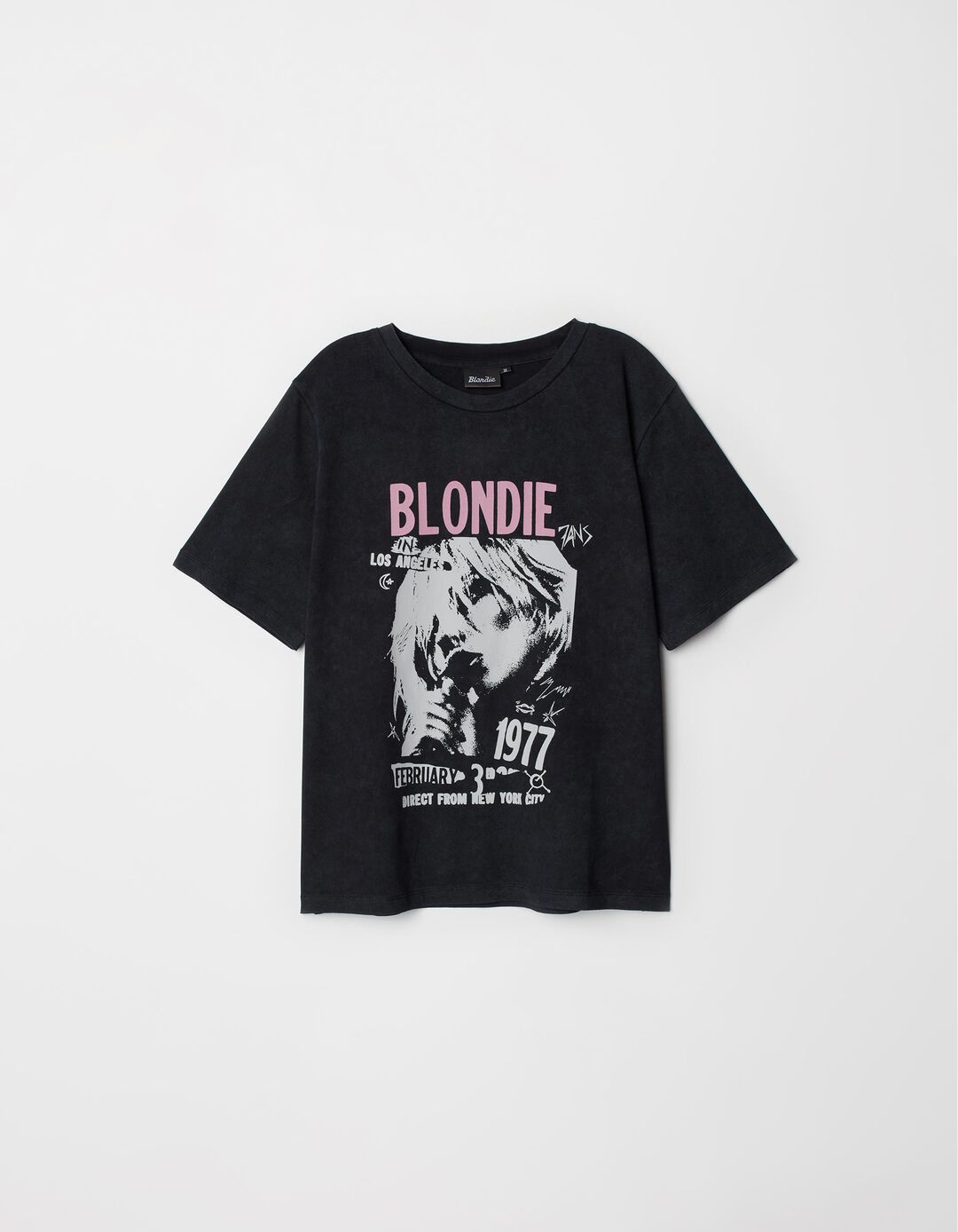 T-shirt 'Blondie', Mulher, Preto
