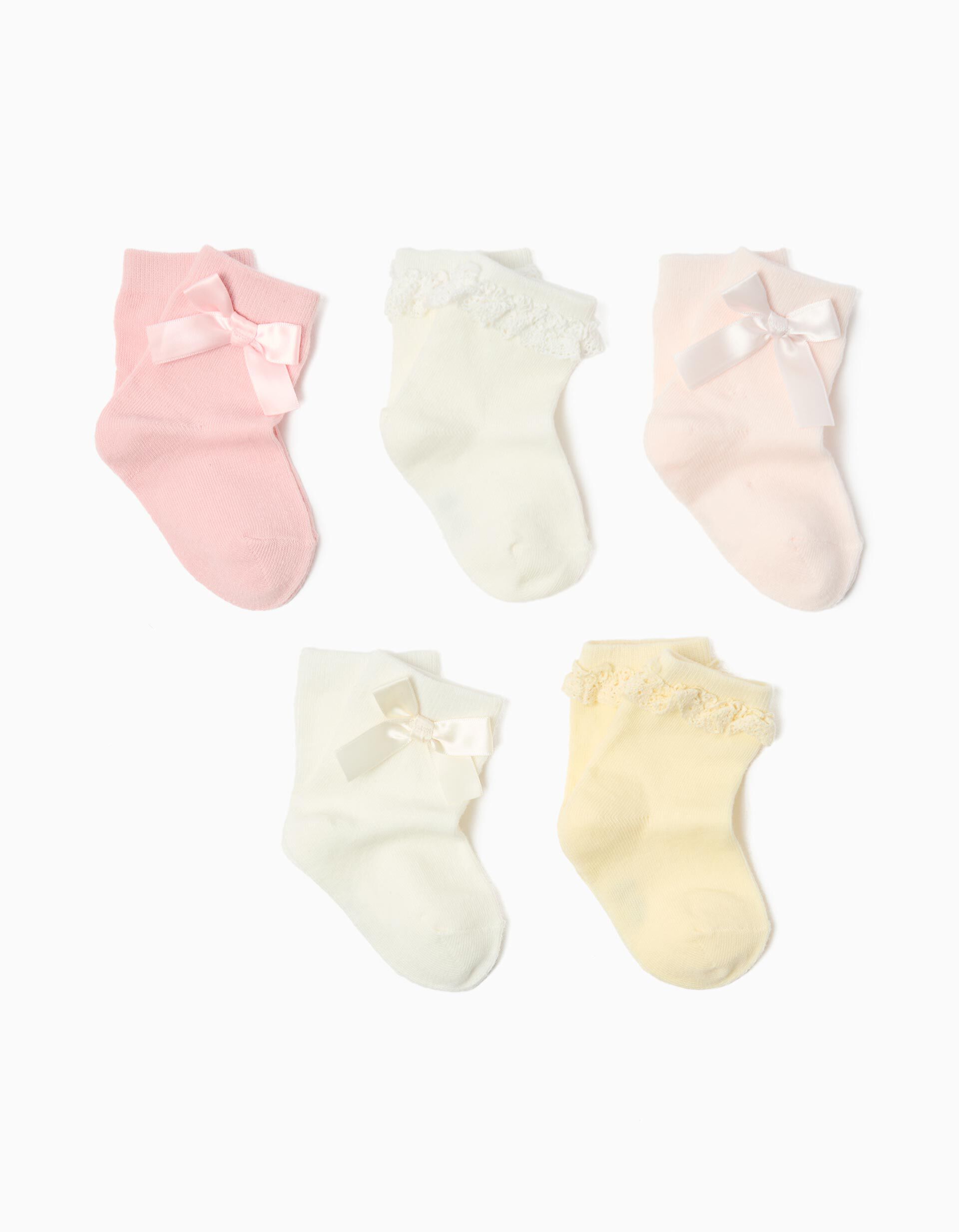 Comprar Online Pack 5 Pares de Meias, Menina, Multicor