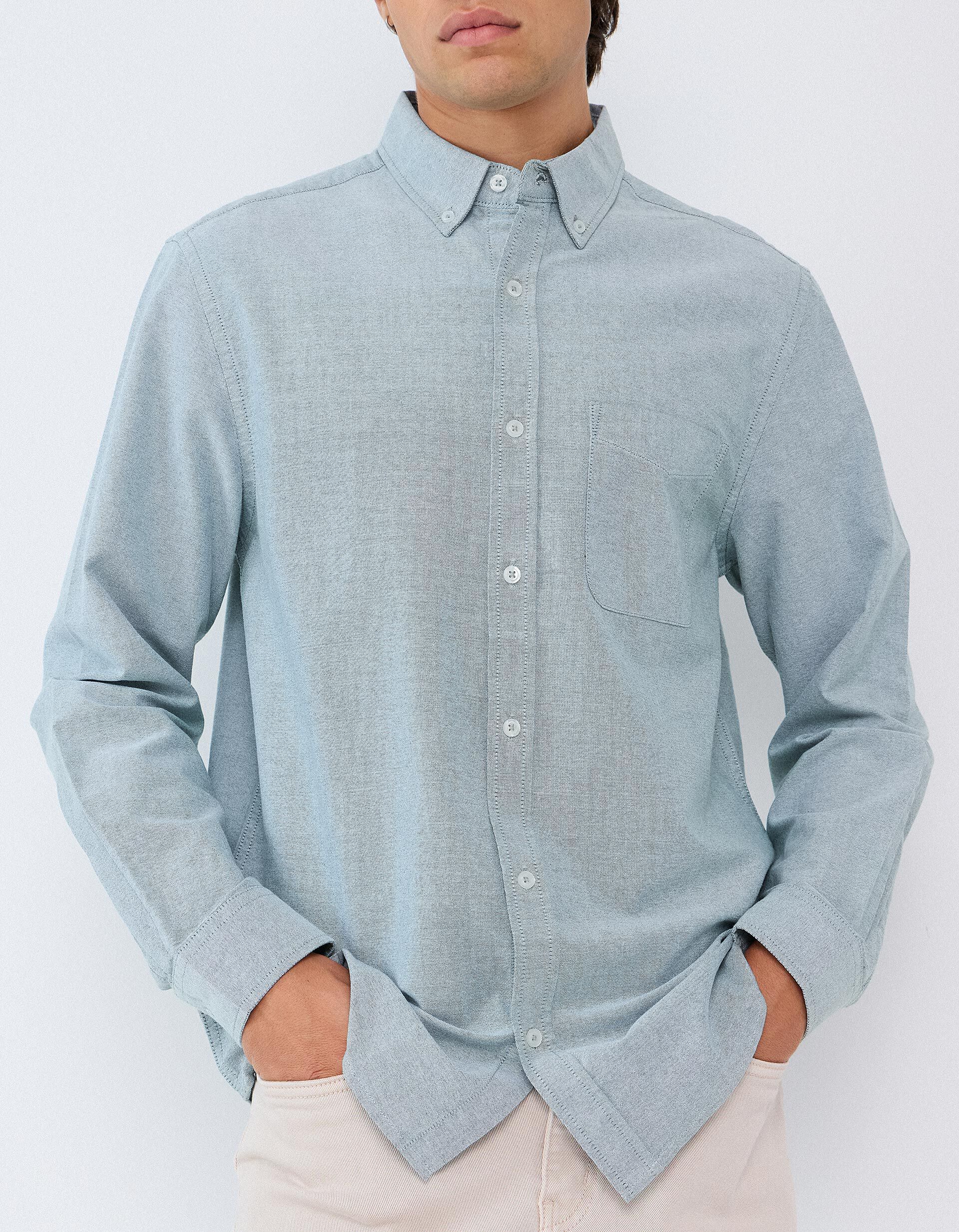 Comprar Online Camisa Oxford, Homem, Verde &Aacute;gua
