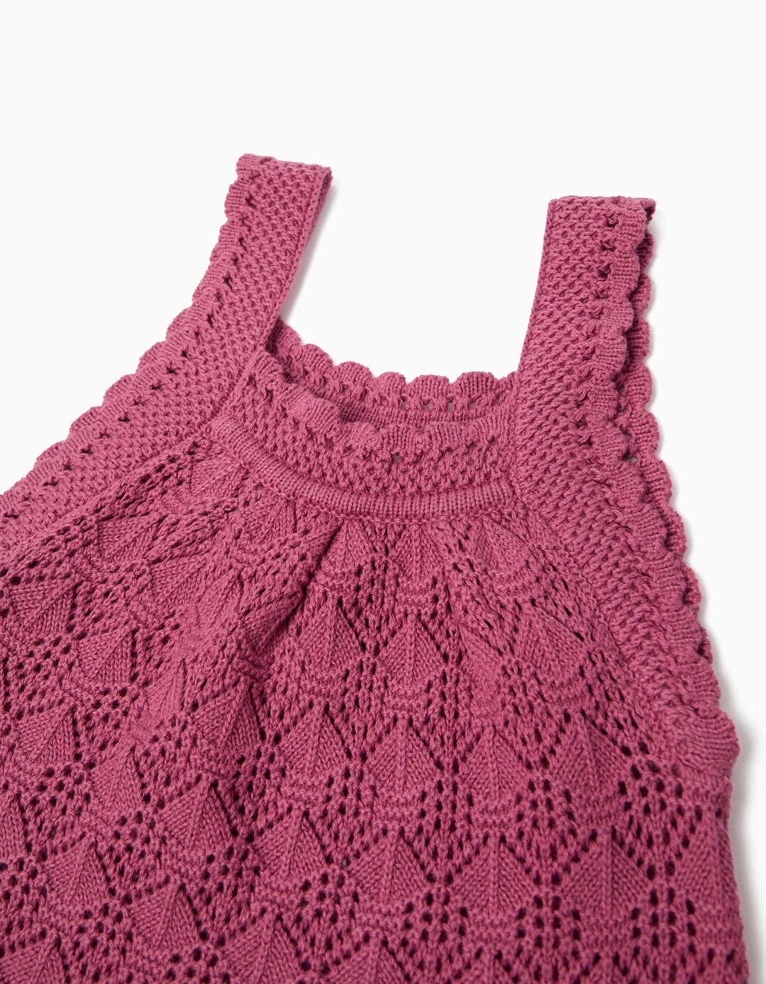 Top Crochet, Menina, Rosa Escuro