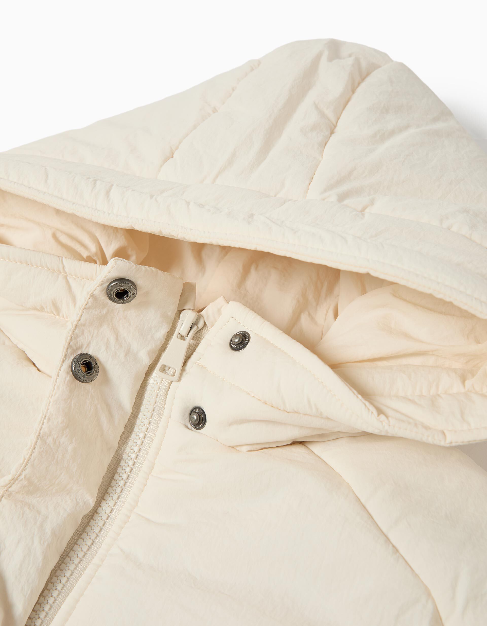 Comprar Online Casaco Acolchoado, Menina, Bege Claro