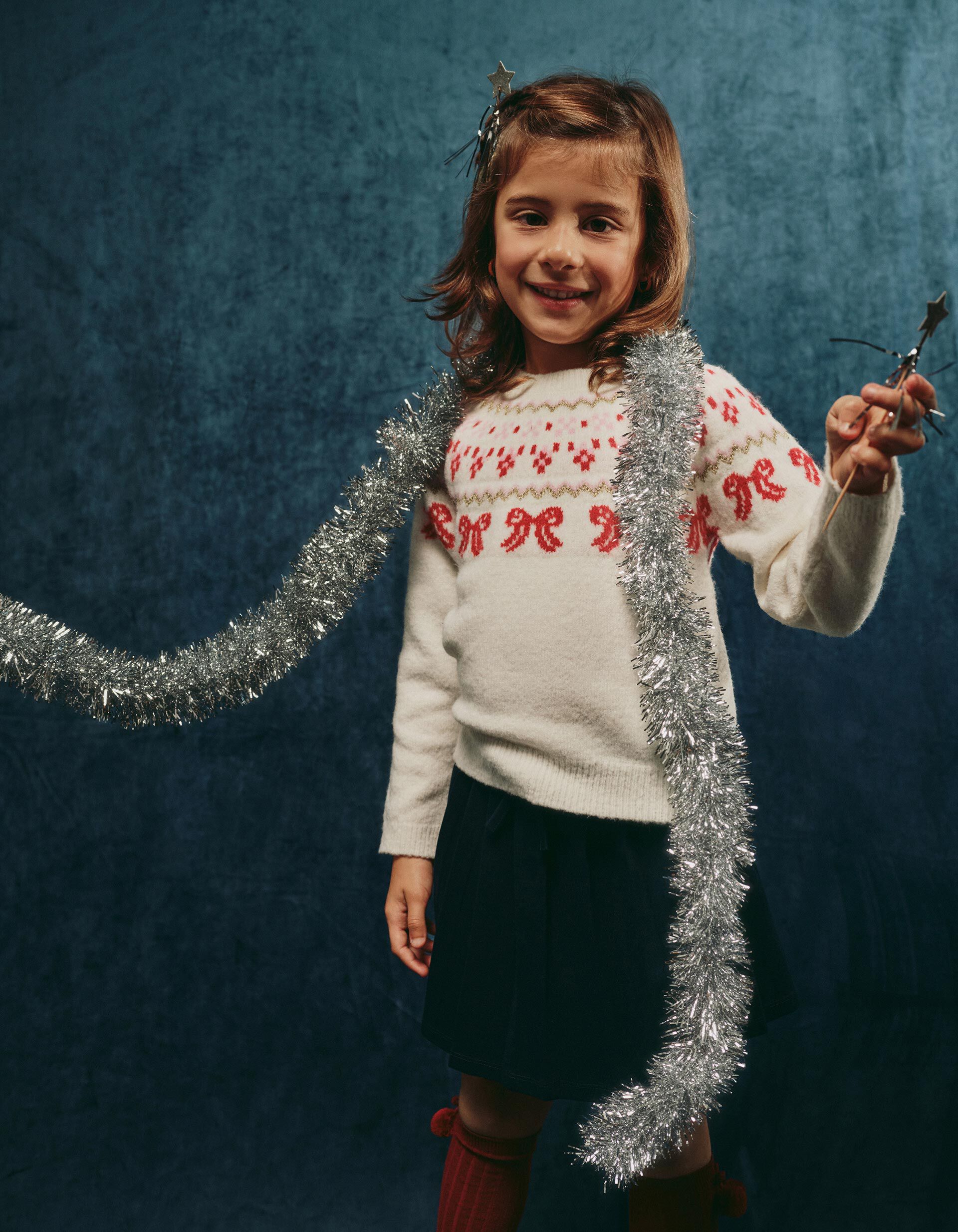 Comprar Online Camisola de Malha, Menina, Cru