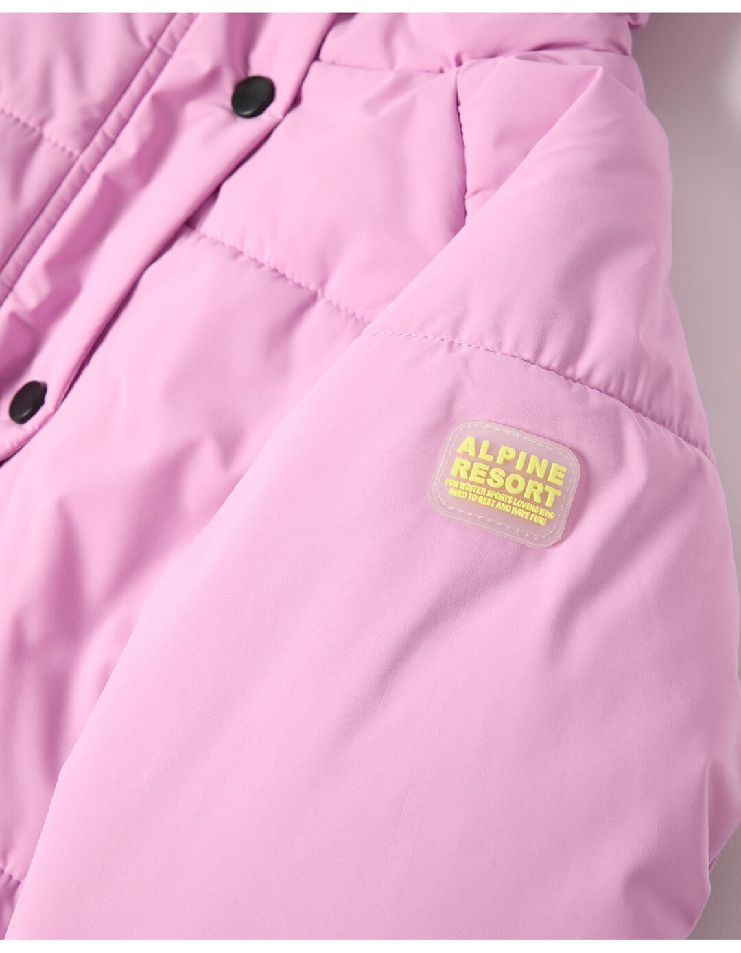 Casaco Acolchoado, Menina, Rosa Claro