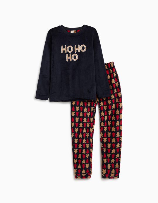 Comprar Online Pijama Polar de Natal, Menina, Azul Escuro