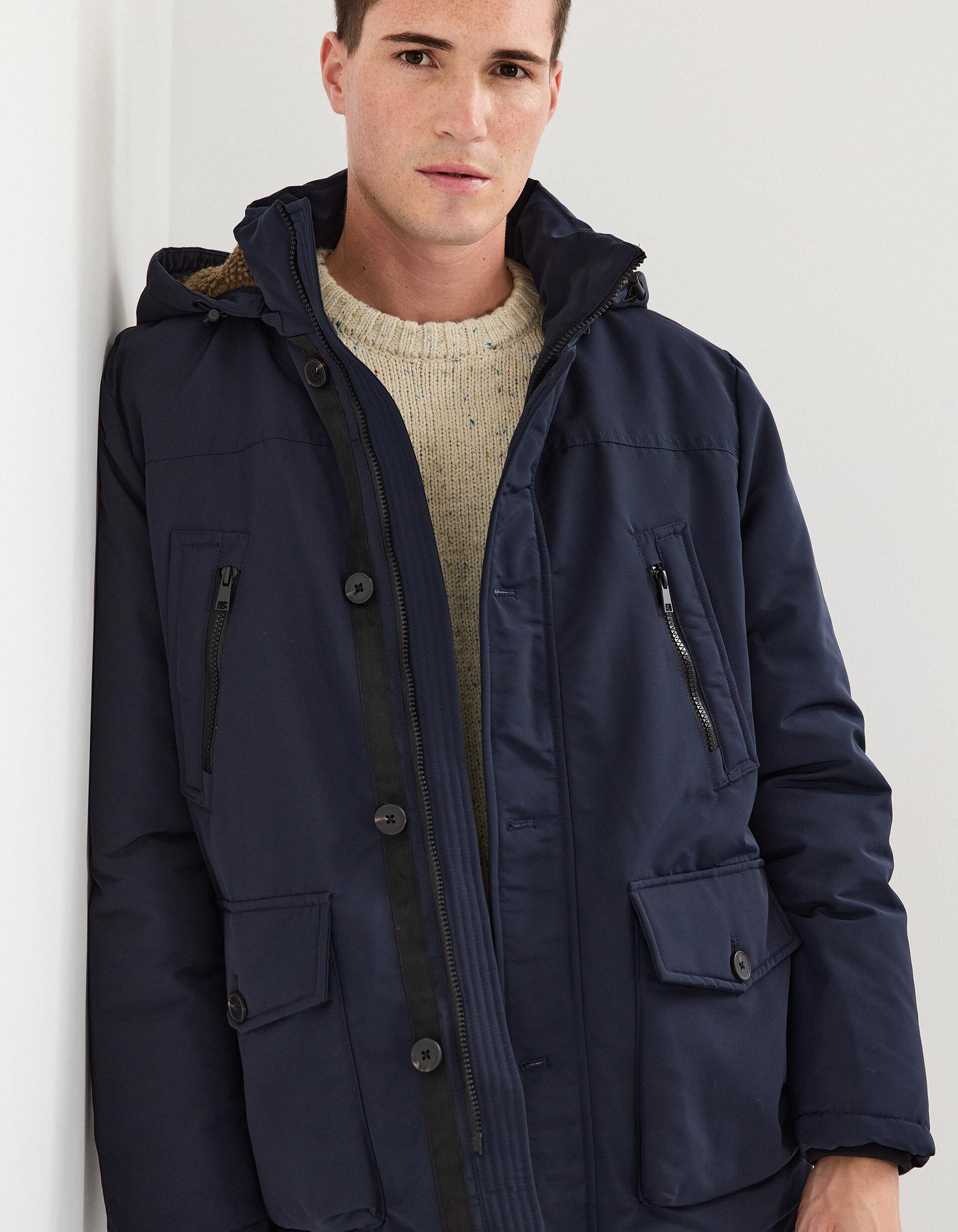 Comprar Online Parka com Capuz, Homem, Azul Escuro