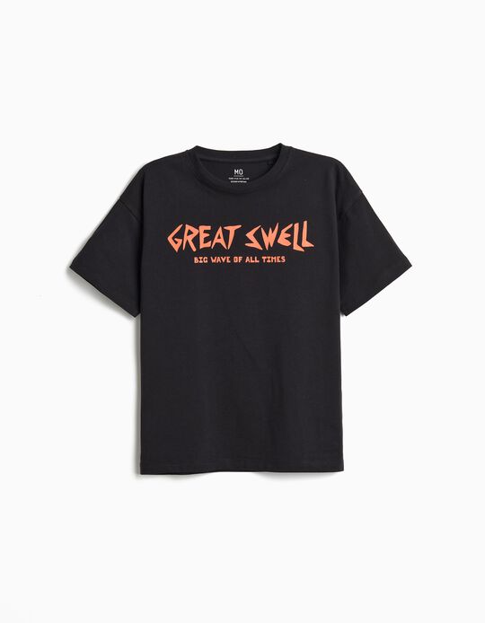 Comprar Online T-shirt Estampada, Menino, Preto