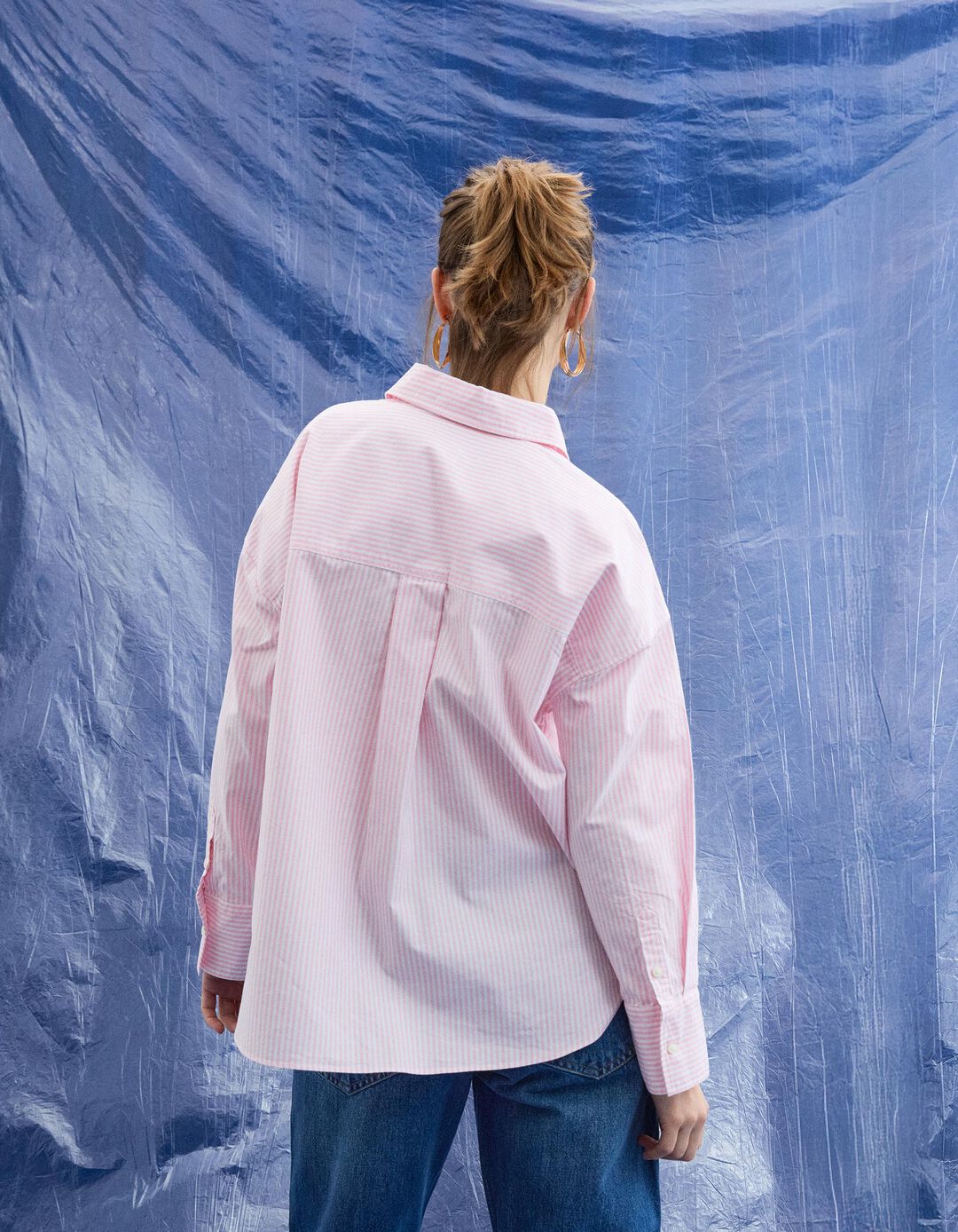 Camisa Oxford, Mulher, Rosa