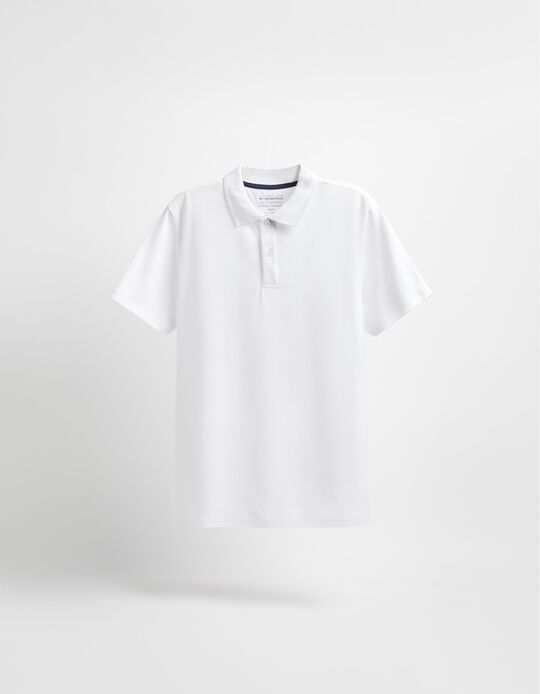 Comprar Online Short Sleeve Piquet Polo, Men, White