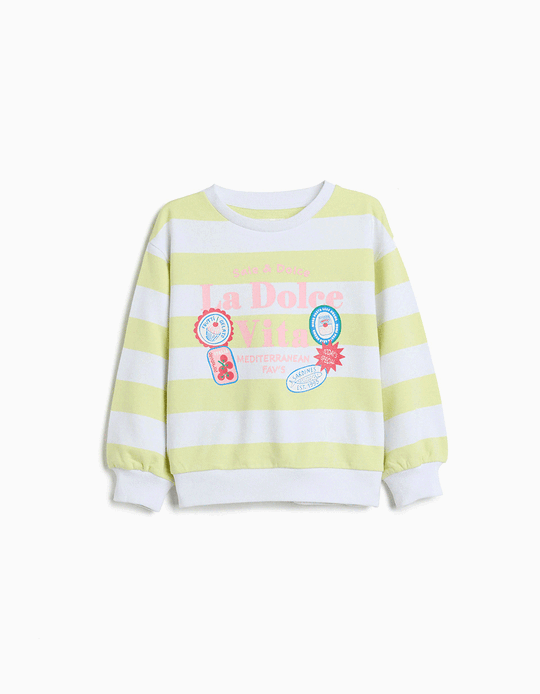 Comprar Online Sweatshirt, Menina, Amarelo Claro